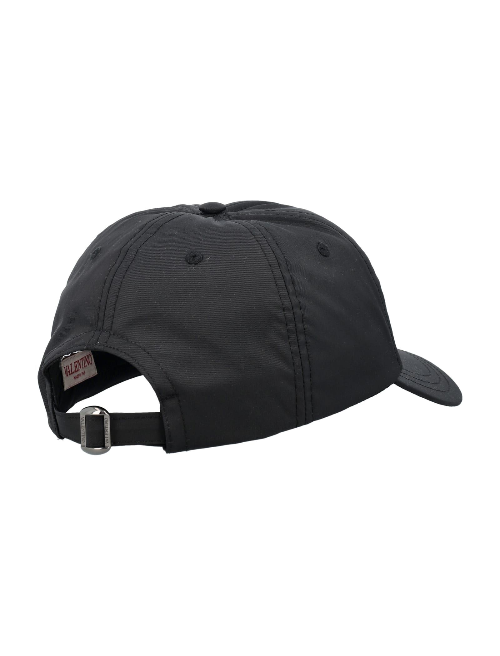 Shop Valentino Vlogo Signature Baseball Cap In Black