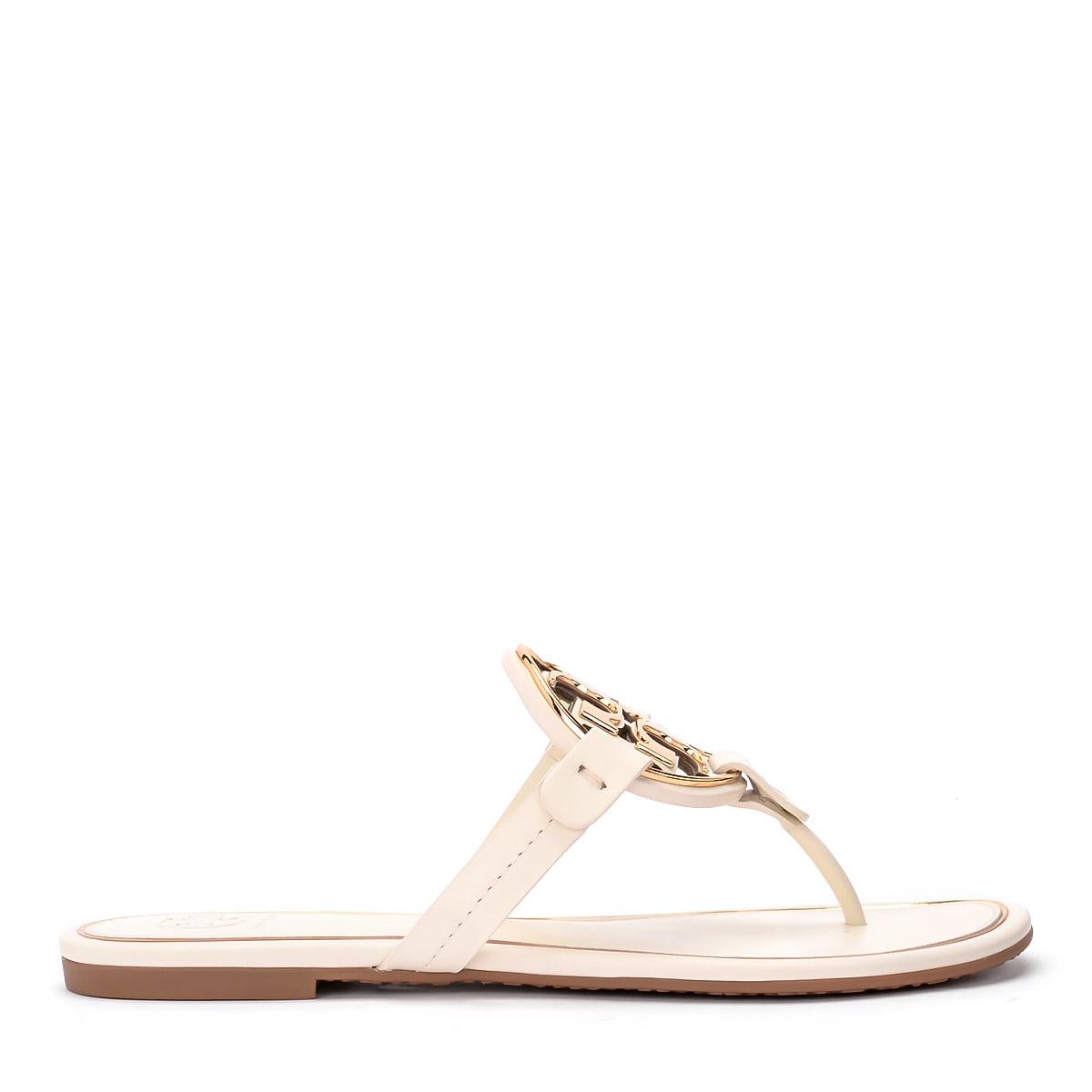 Buy Tory Burch Miller White Leather Sandal online, shop Tory Burch shoes with free shipping
