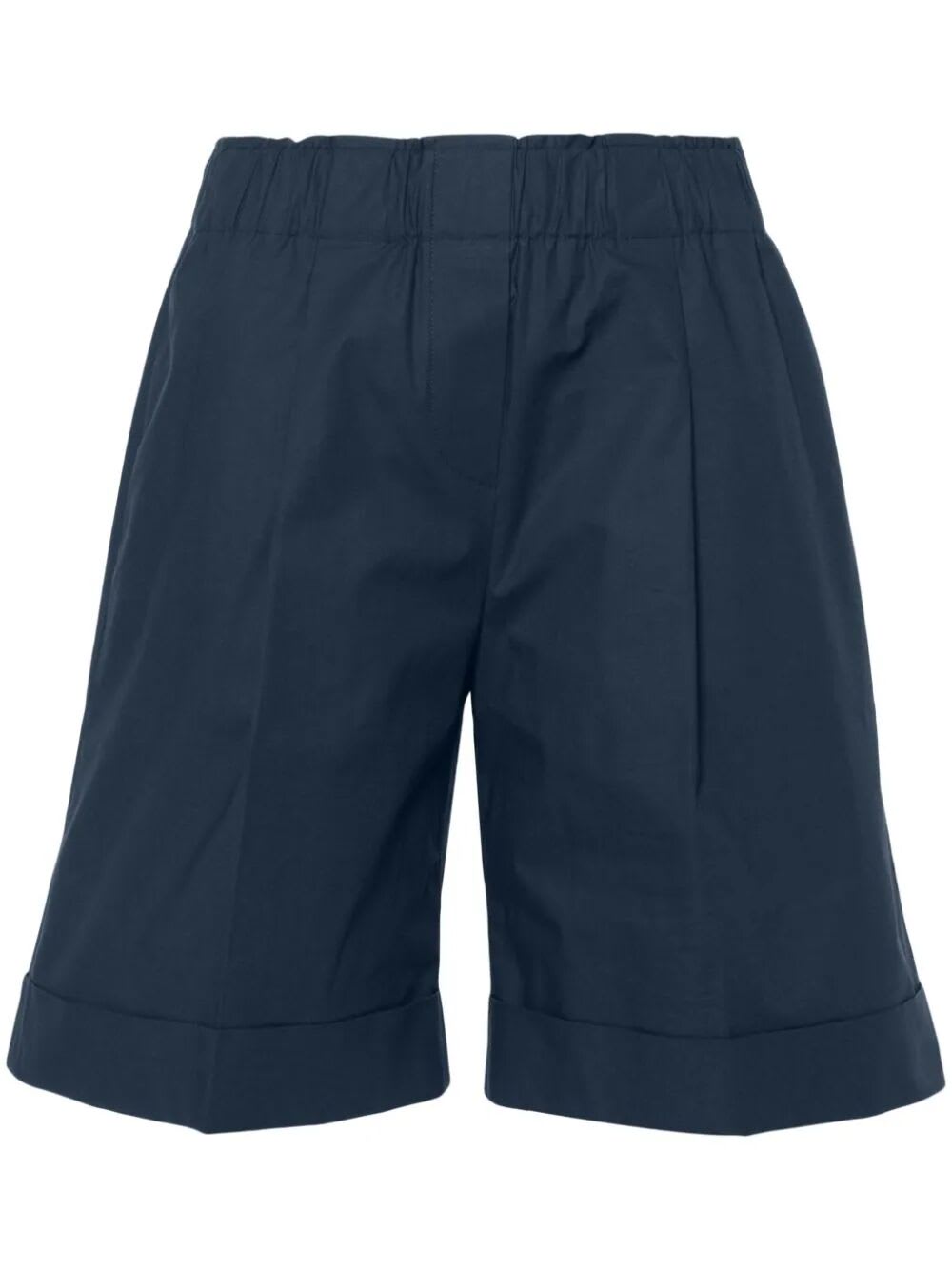 Antonelli Perilla Elastic Waist Shorts In Blue