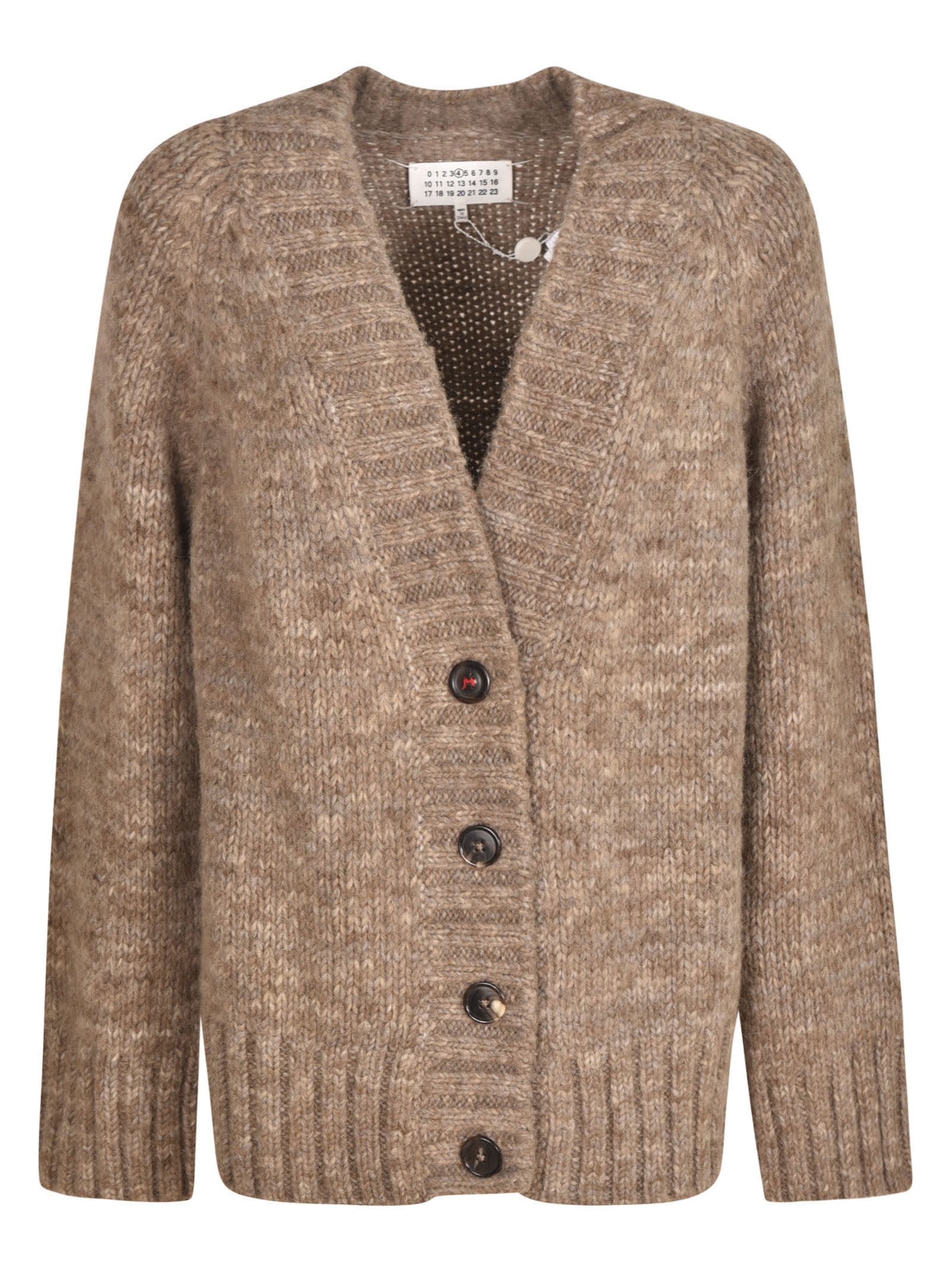 Click to view more detailed imagery on our partner's website Maison Margiela Buttoned Cardigan In Brown