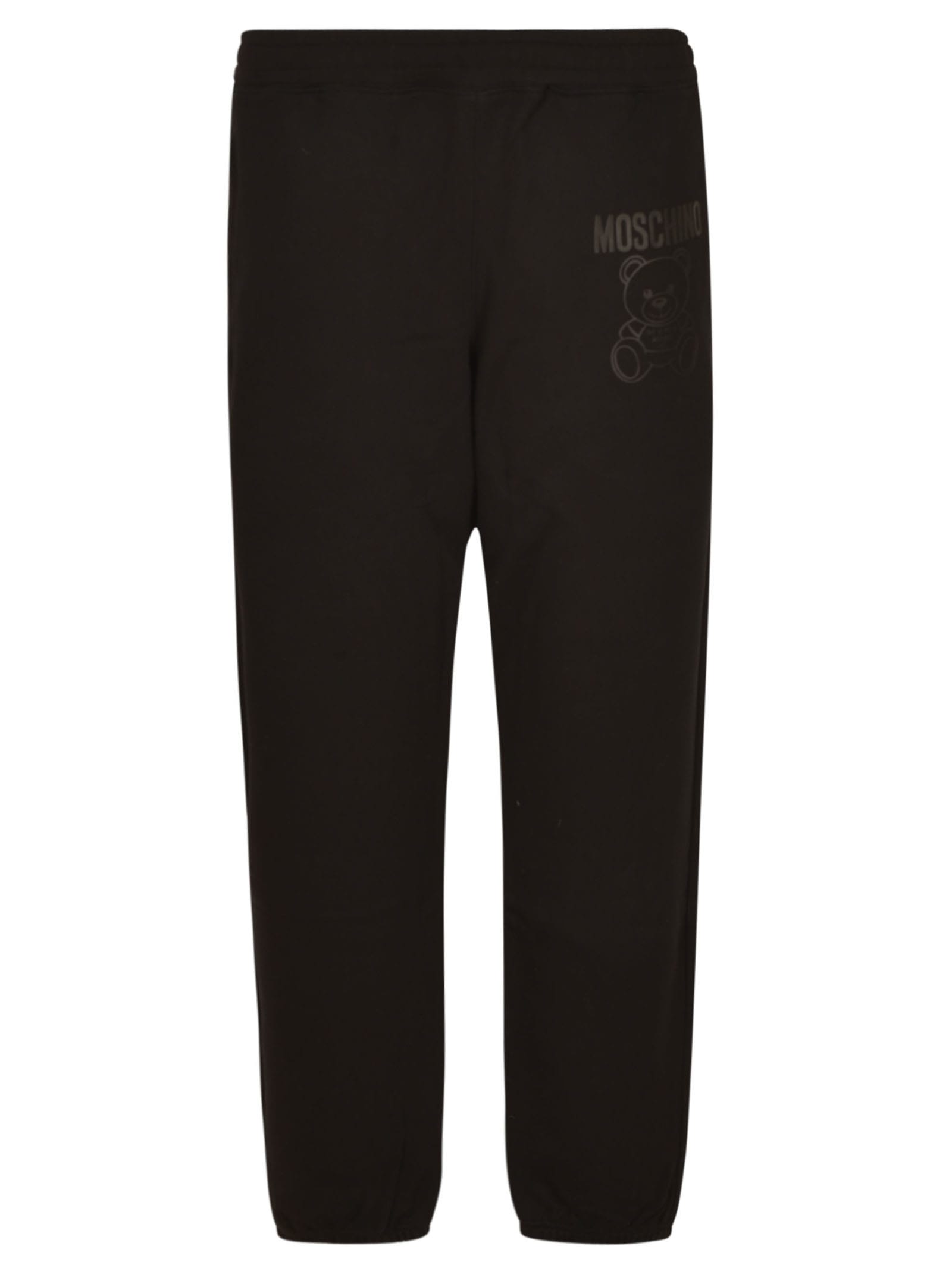 Moschino Bear Logo Track Pants In Black