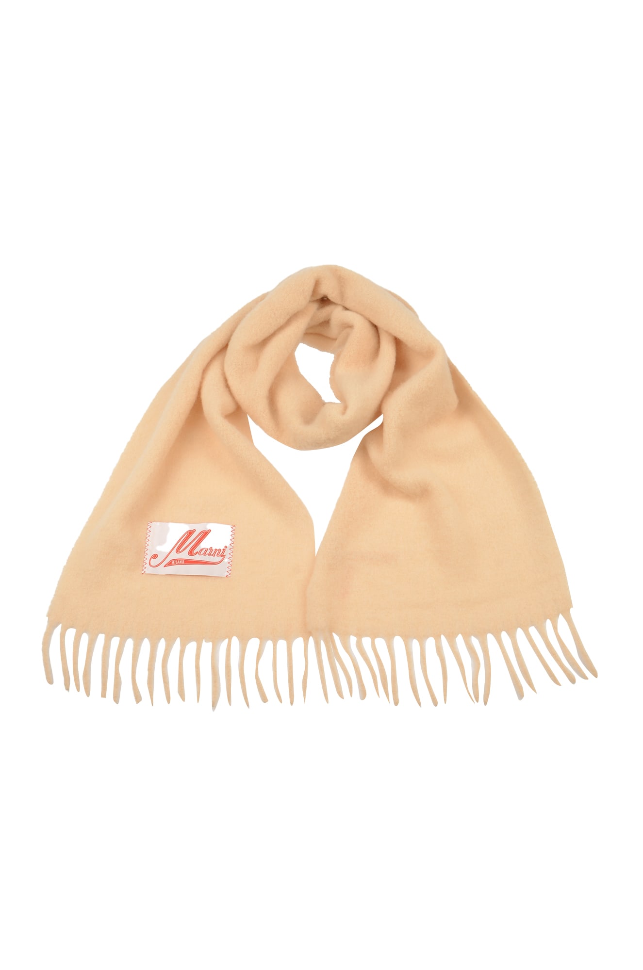 Shop Marni Fringed Edge Scarf In Pink