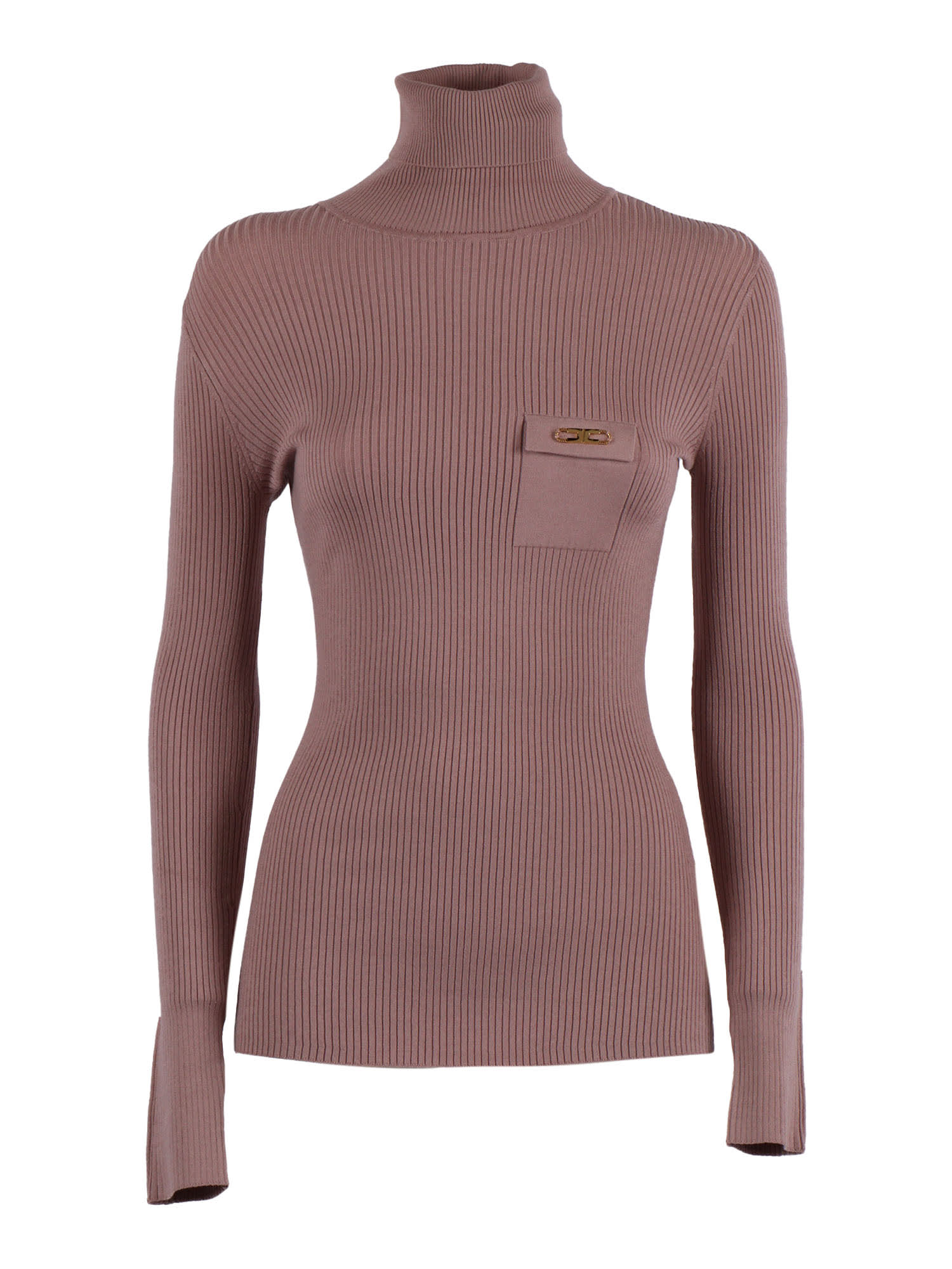 Elisabetta Franchi Womens Knitted Sweater In Pink