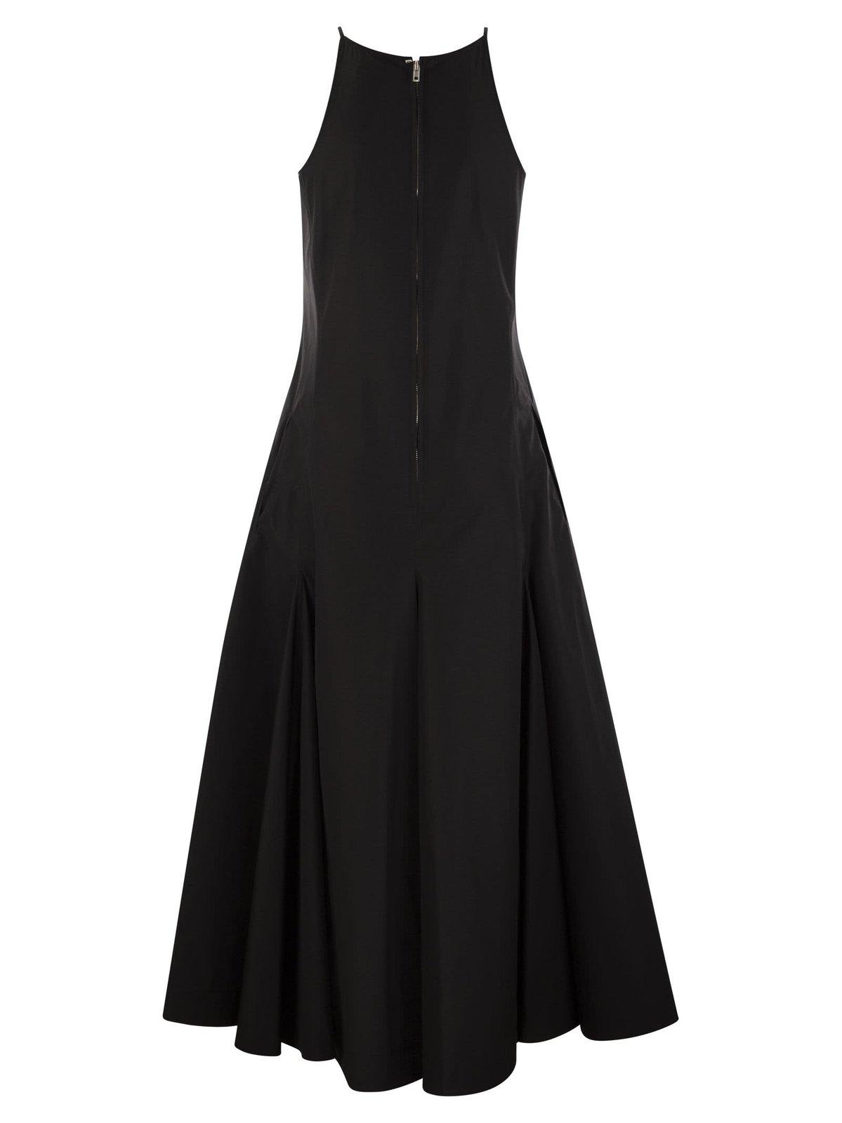 Shop Sportmax Crewneck Sleeveless Dress In Black