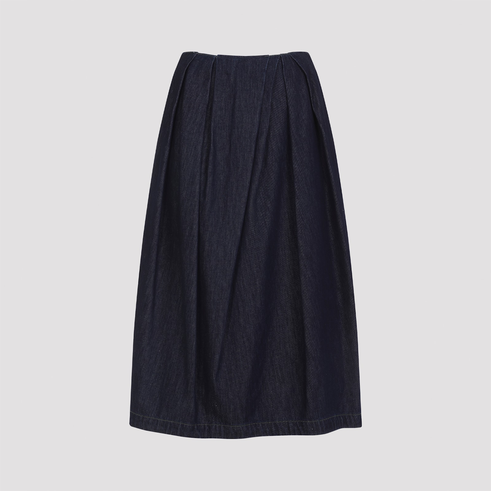 Dries Van Noten Pleated Style Skirt For Modern Wardrobe In Blue