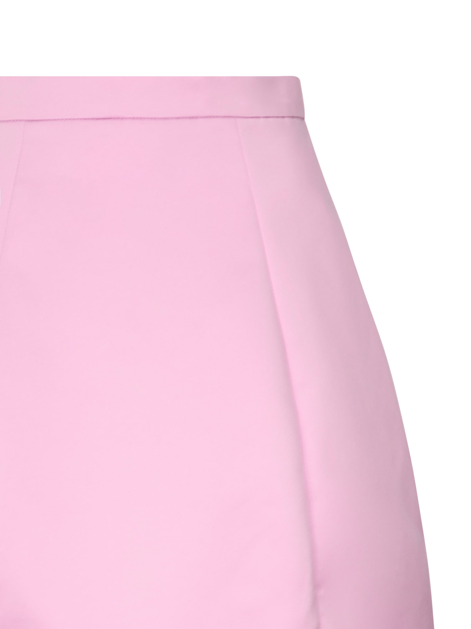 Blumarine Duchesse High-rise Satin Maxi Skirt In Pink