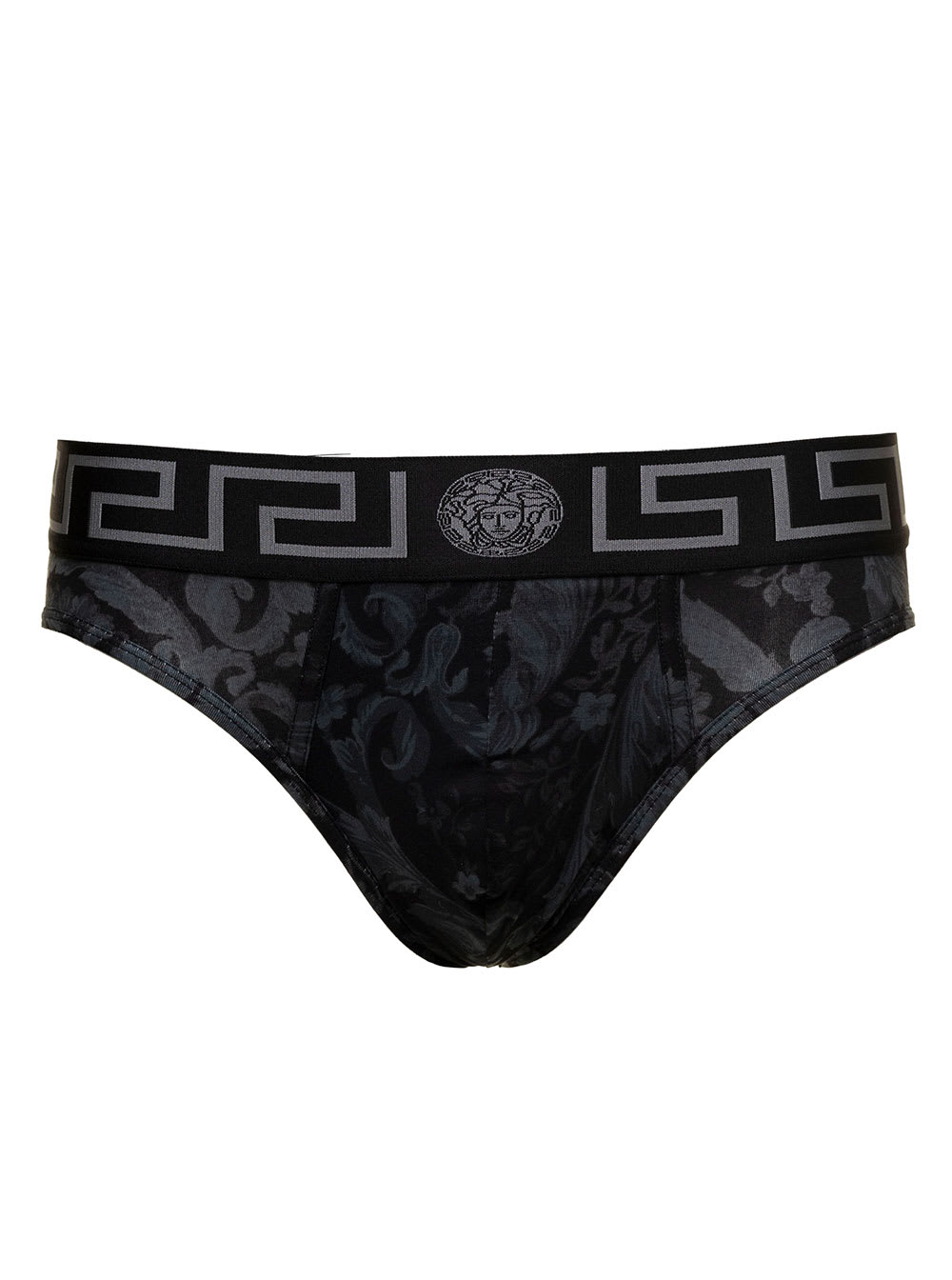 VERSACE: boxer in stretch cotton - Grey