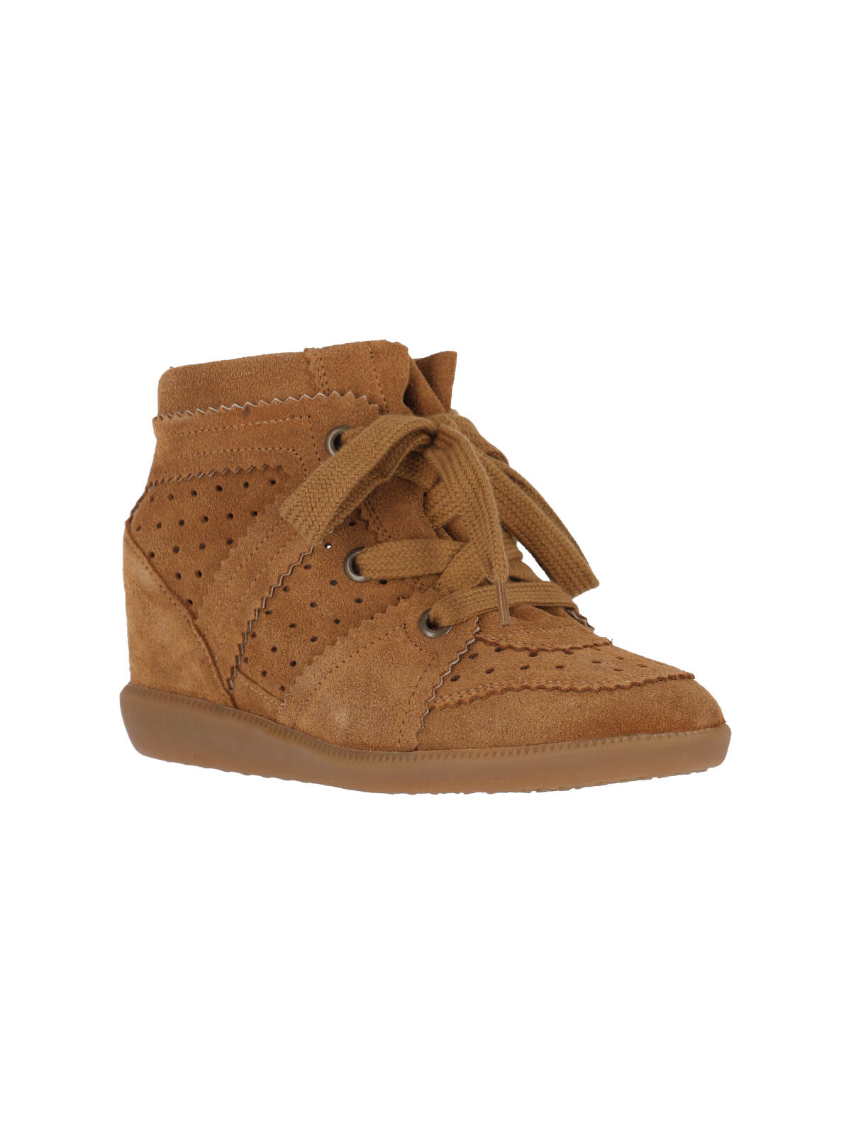 Isabel Marant Bobbie Wedge Sneakers In Brown