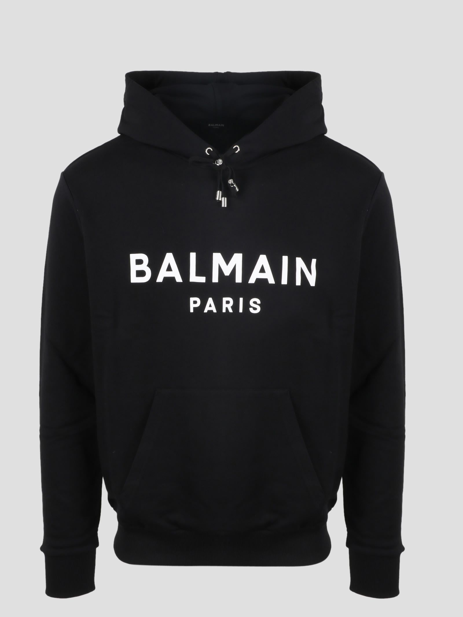 Balmain Paris Logo Print Hoodie