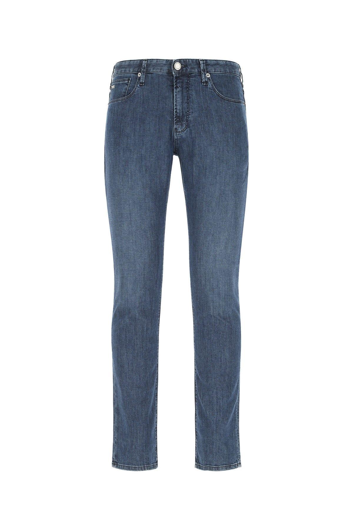 Shop Emporio Armani Stretch Denim Jeans