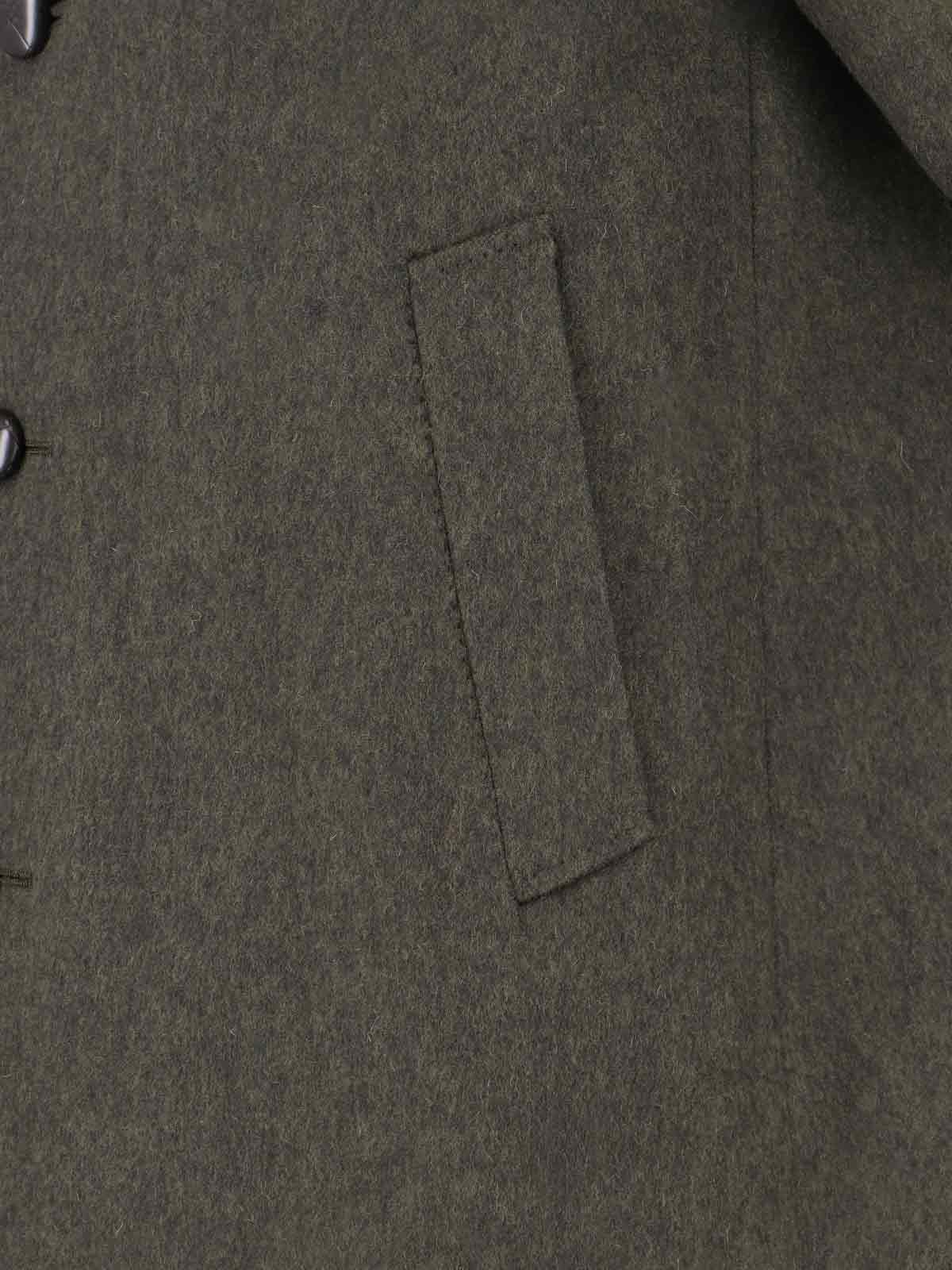 Caruso Wool Coat In Green
