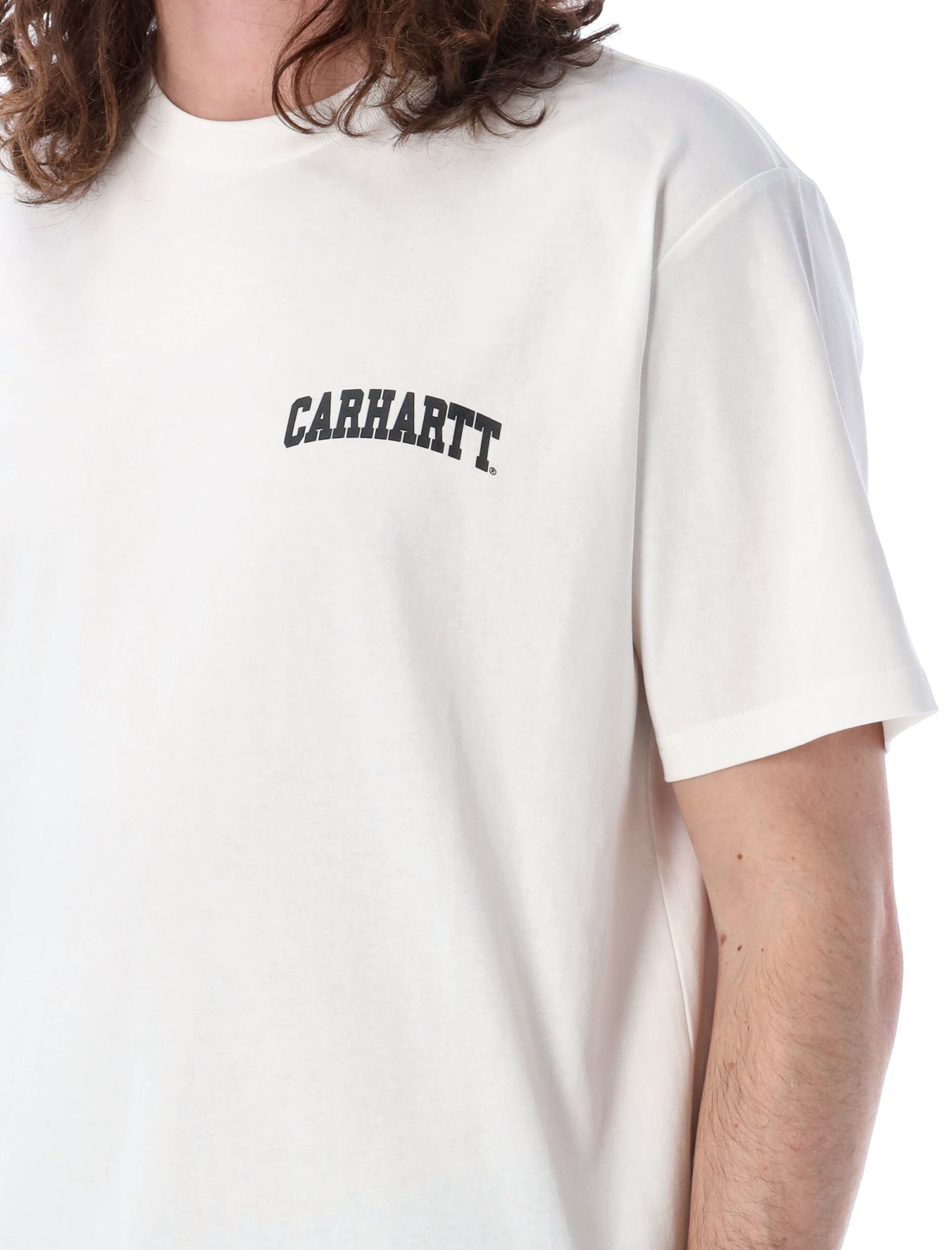 Shop Carhartt University T-shirt In White