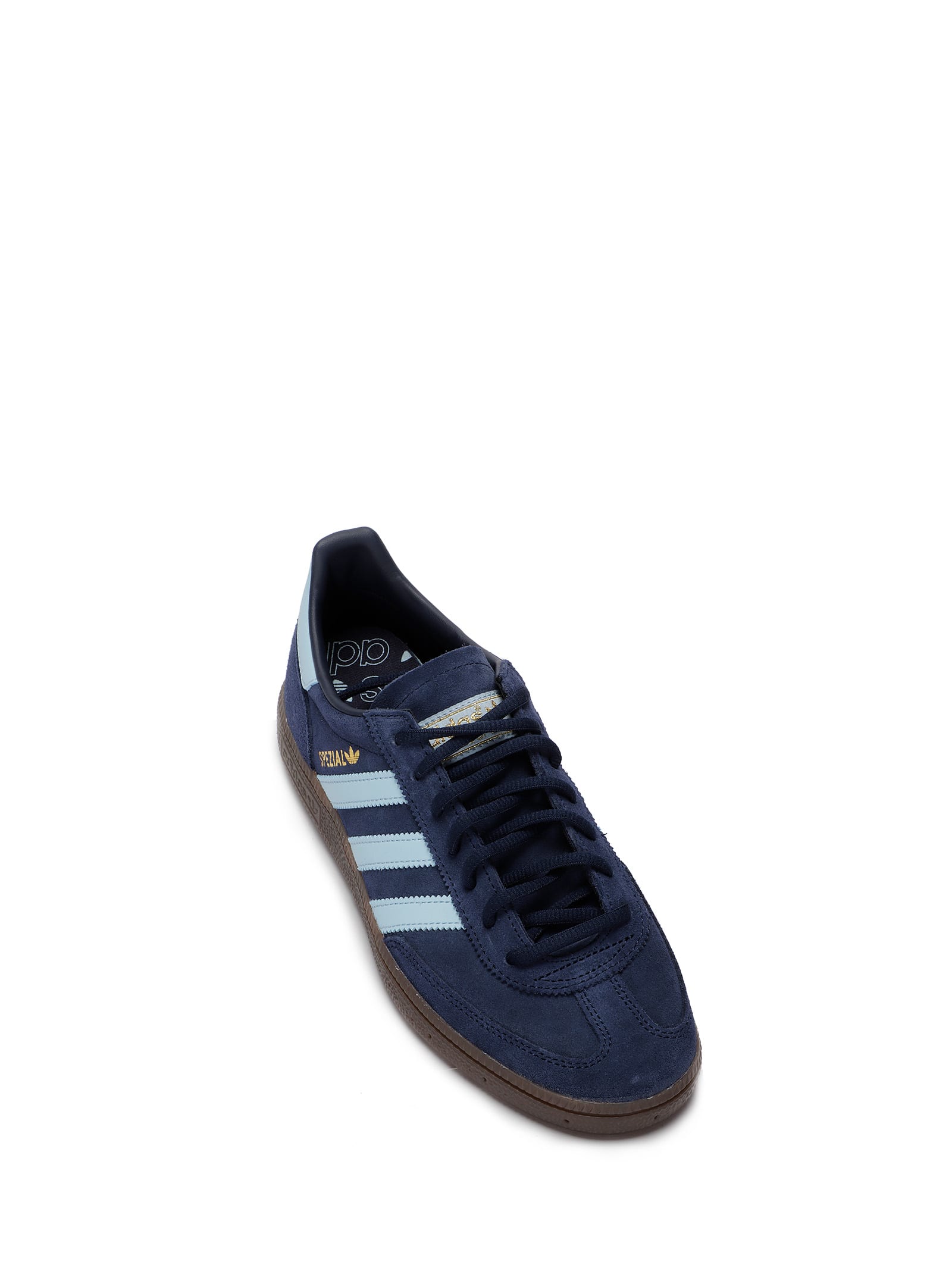 Adidas Originals Handball Spezial Suede And Leather Sneakers In Blue