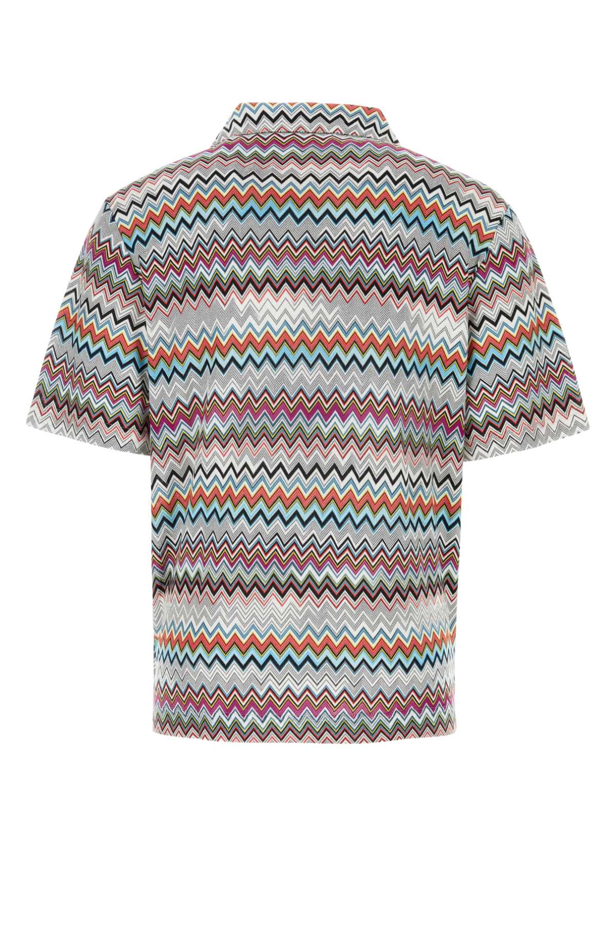 Shop Missoni Embroidered Cotton Shirt In Multicolor