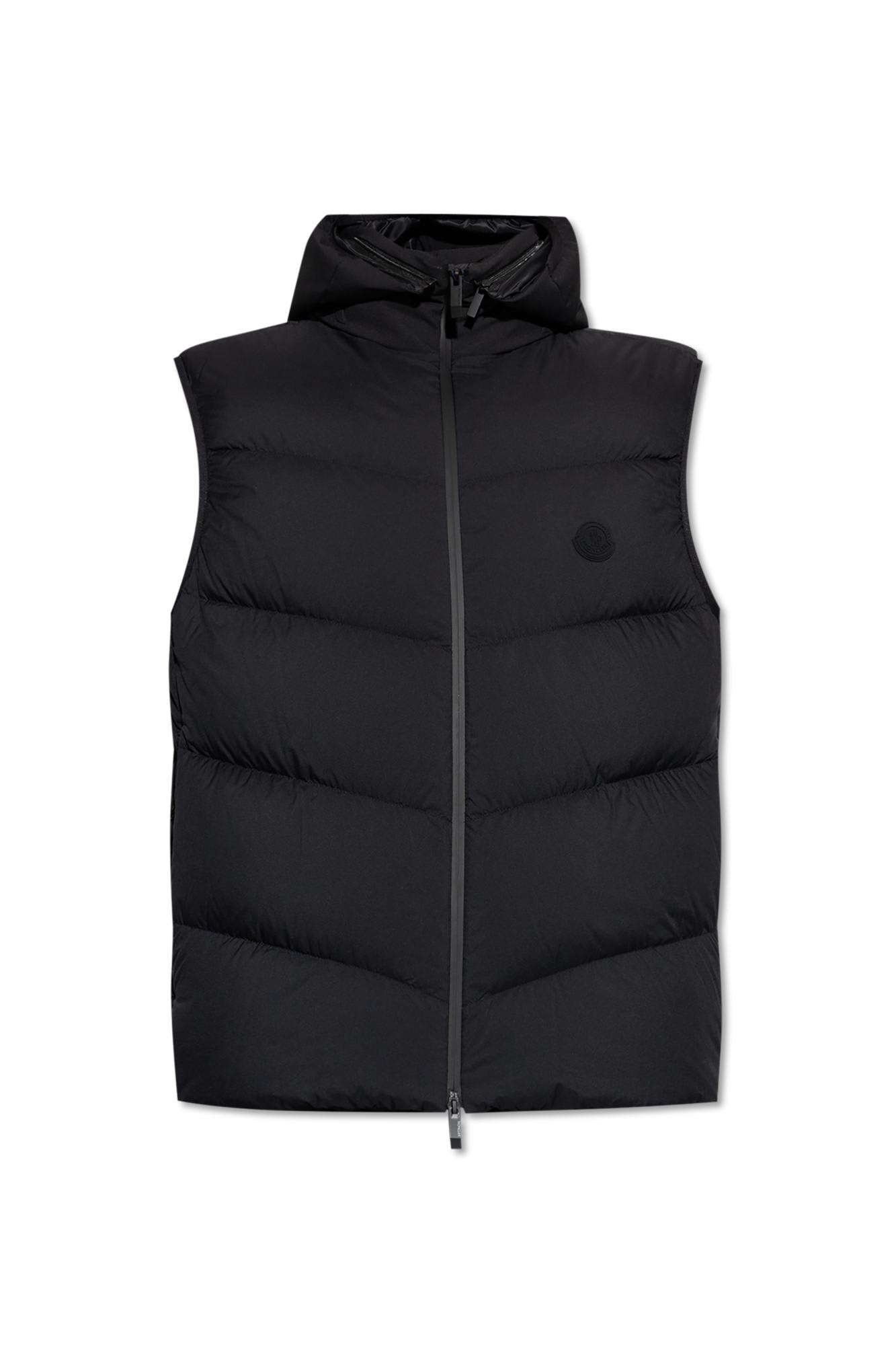 Moncler Black Nylon Guersac Down Jacket In Black