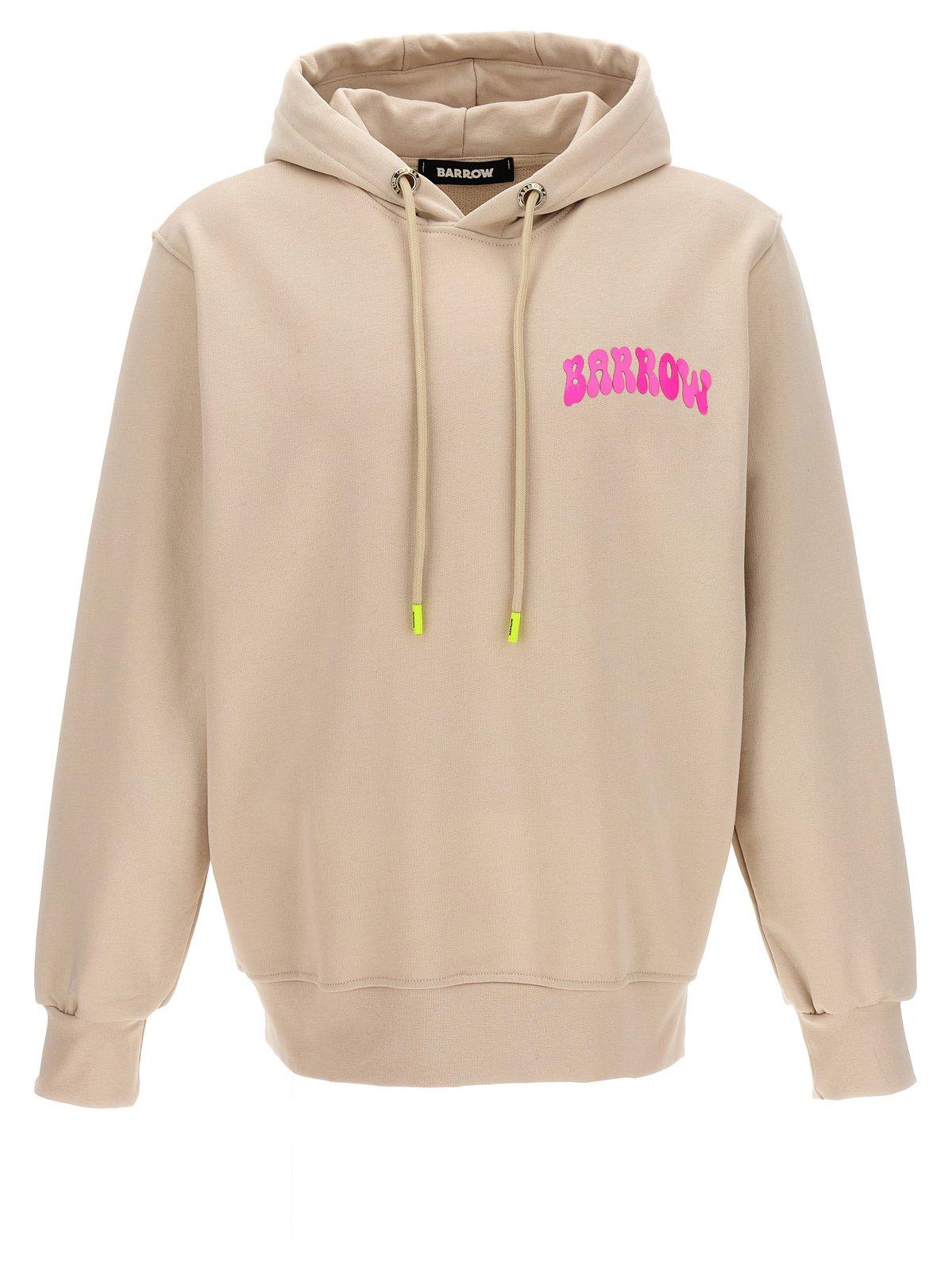 Logo Printed Drawstring Hoodie