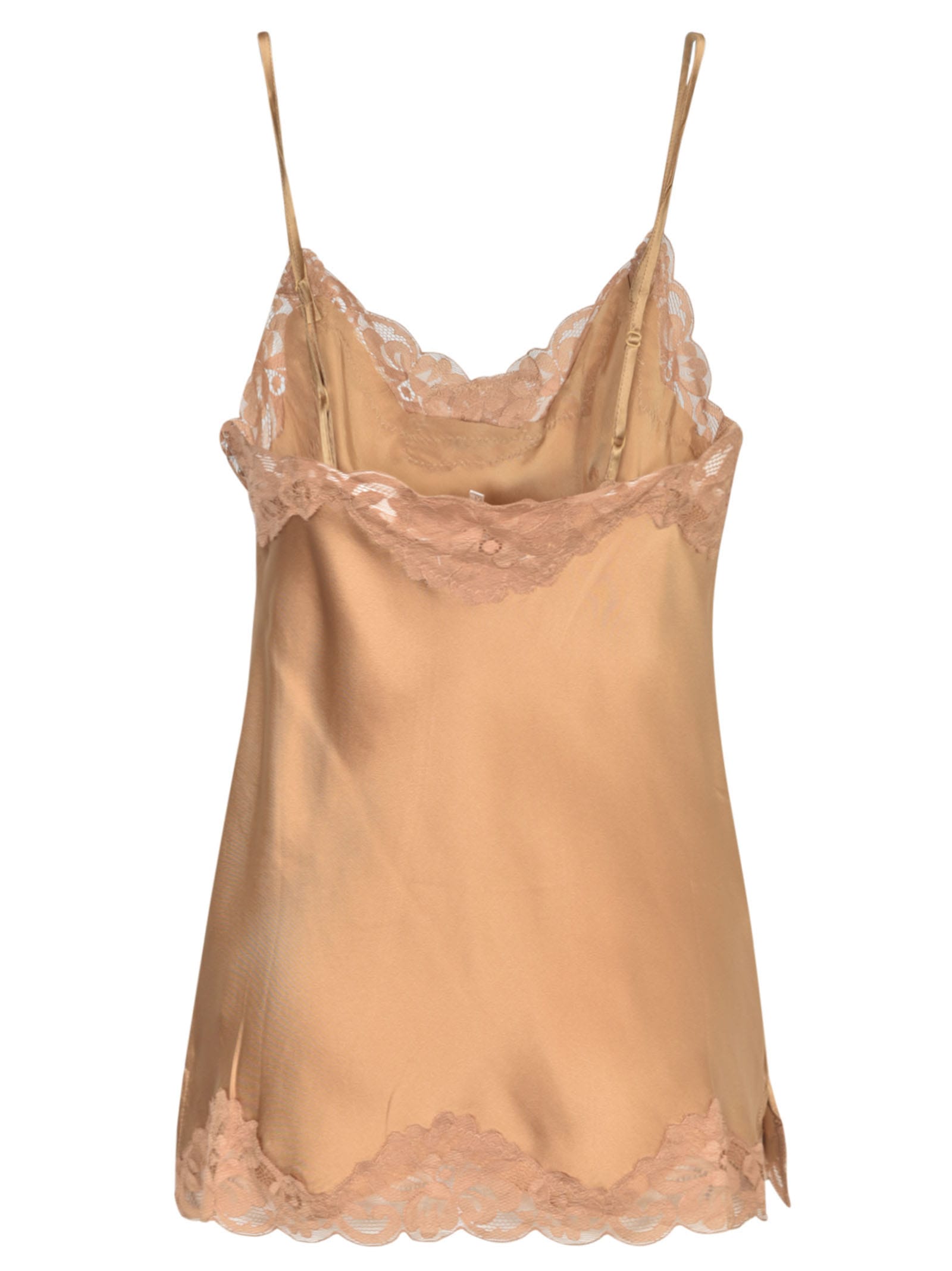 Shop Gold Hawk Laced Top In Fall Camel