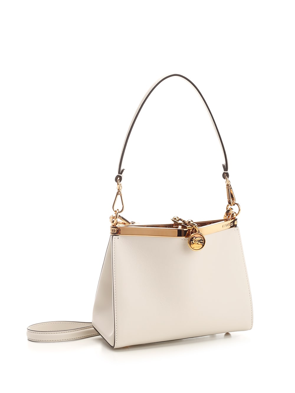 Shop Etro Vela Mini Shoulder Bag In Bianco Ghiaccio