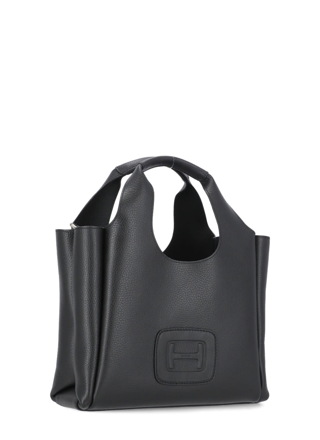 Shop Hogan H Shoulder Bag In Black