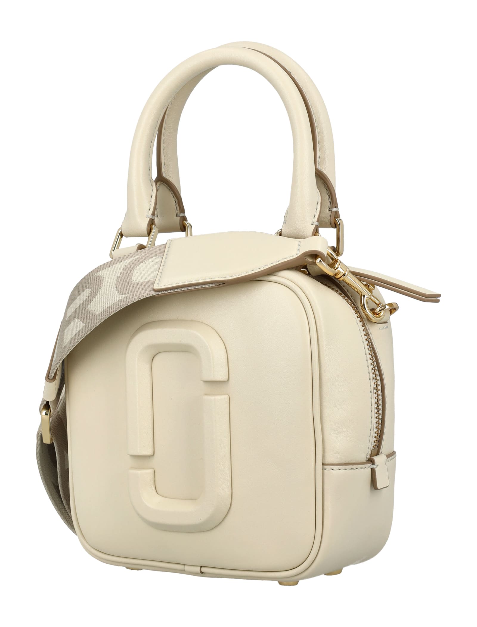 Shop Marc Jacobs The Cube Shoulder Bag In Cloud White