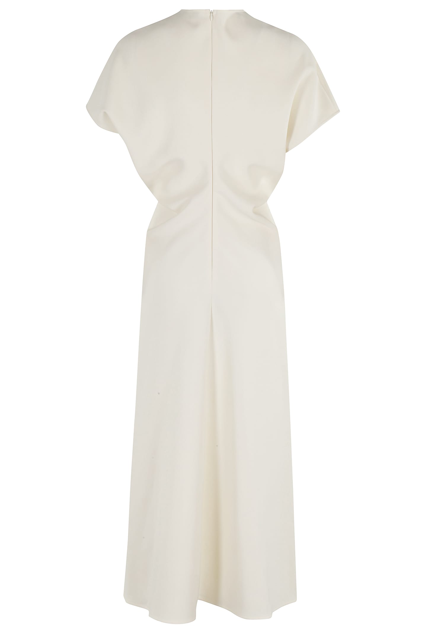 Federica Tosi Abito Lungo Cady Scollo V In White