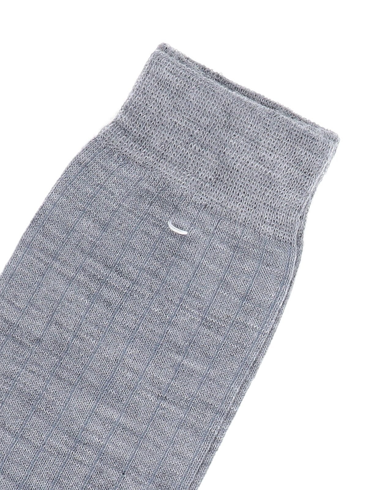 Maison Margiela Ribbed Elasticated Cuff Split Toe Hosiery In Gray