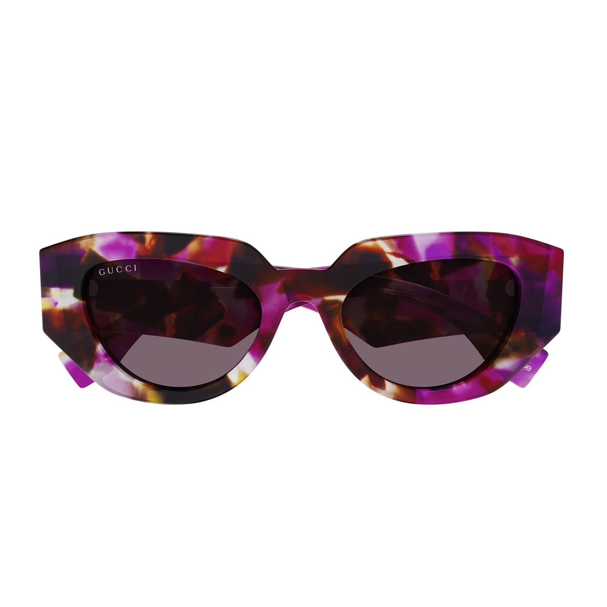 Gucci Gg2007s Linea Re-ace 001 Havana Violet Sunglasses In Purple