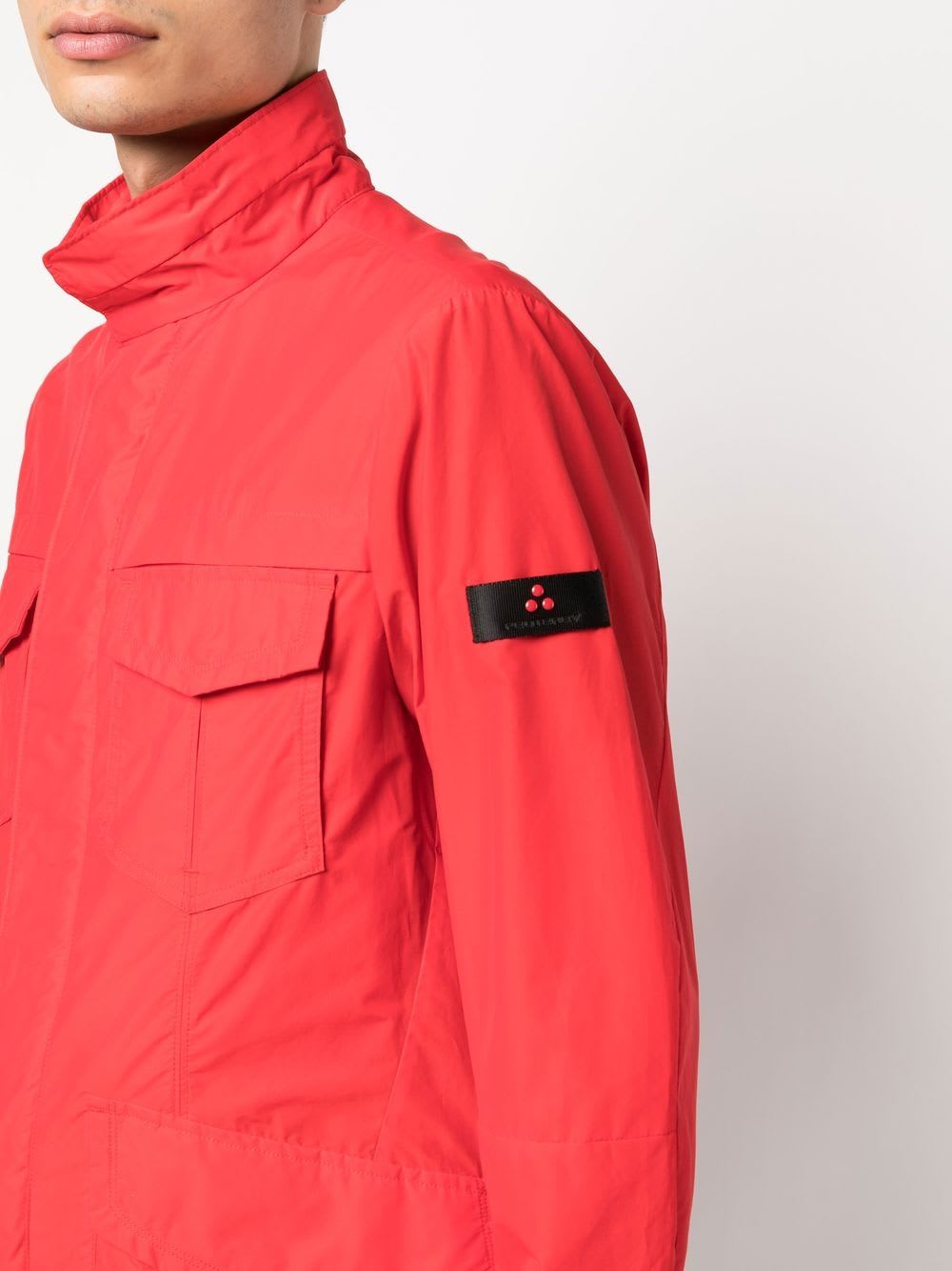 Peuterey Metal Blouson Jacket In Orange