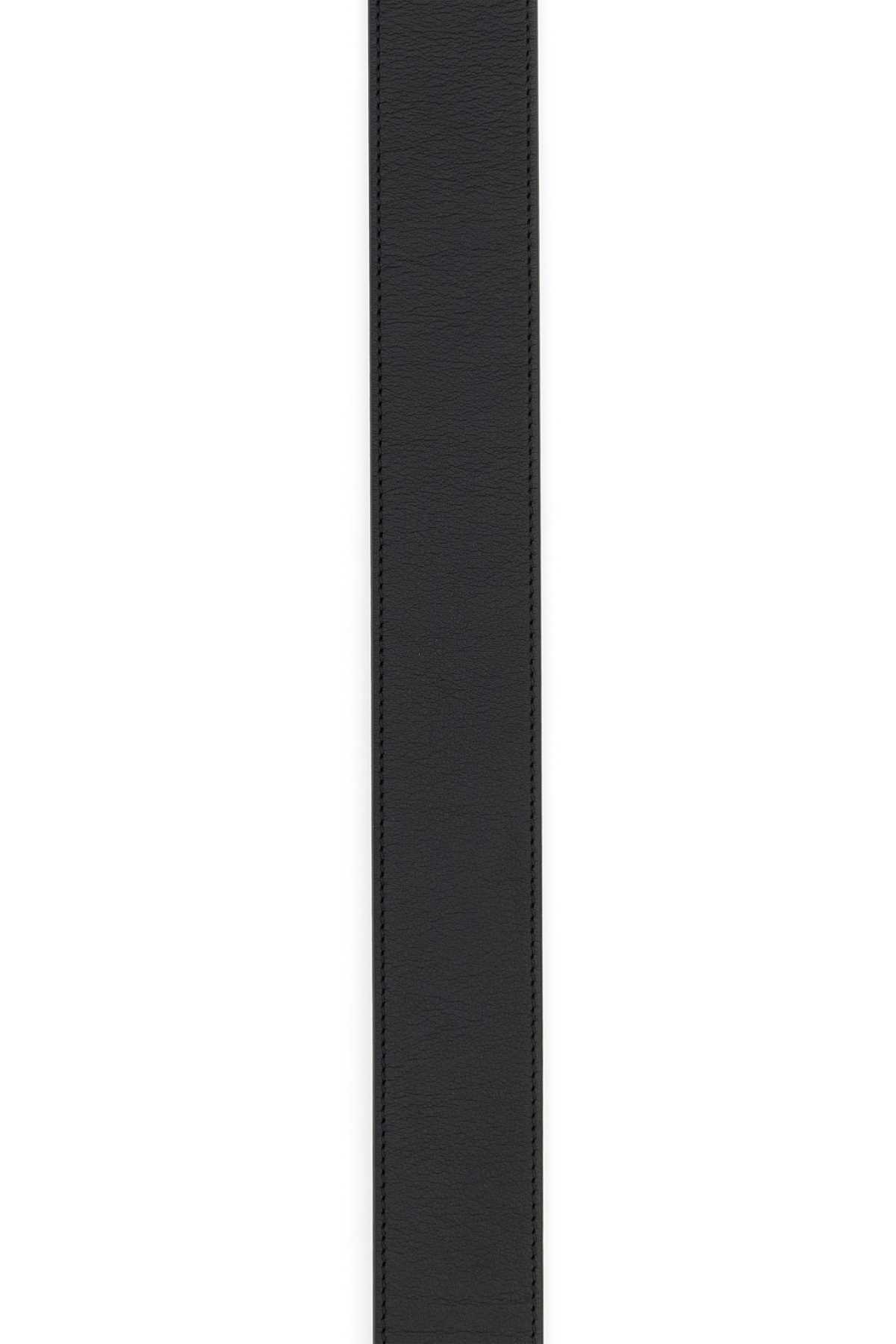 Valentino Black Leather Vlogo Belt In Black