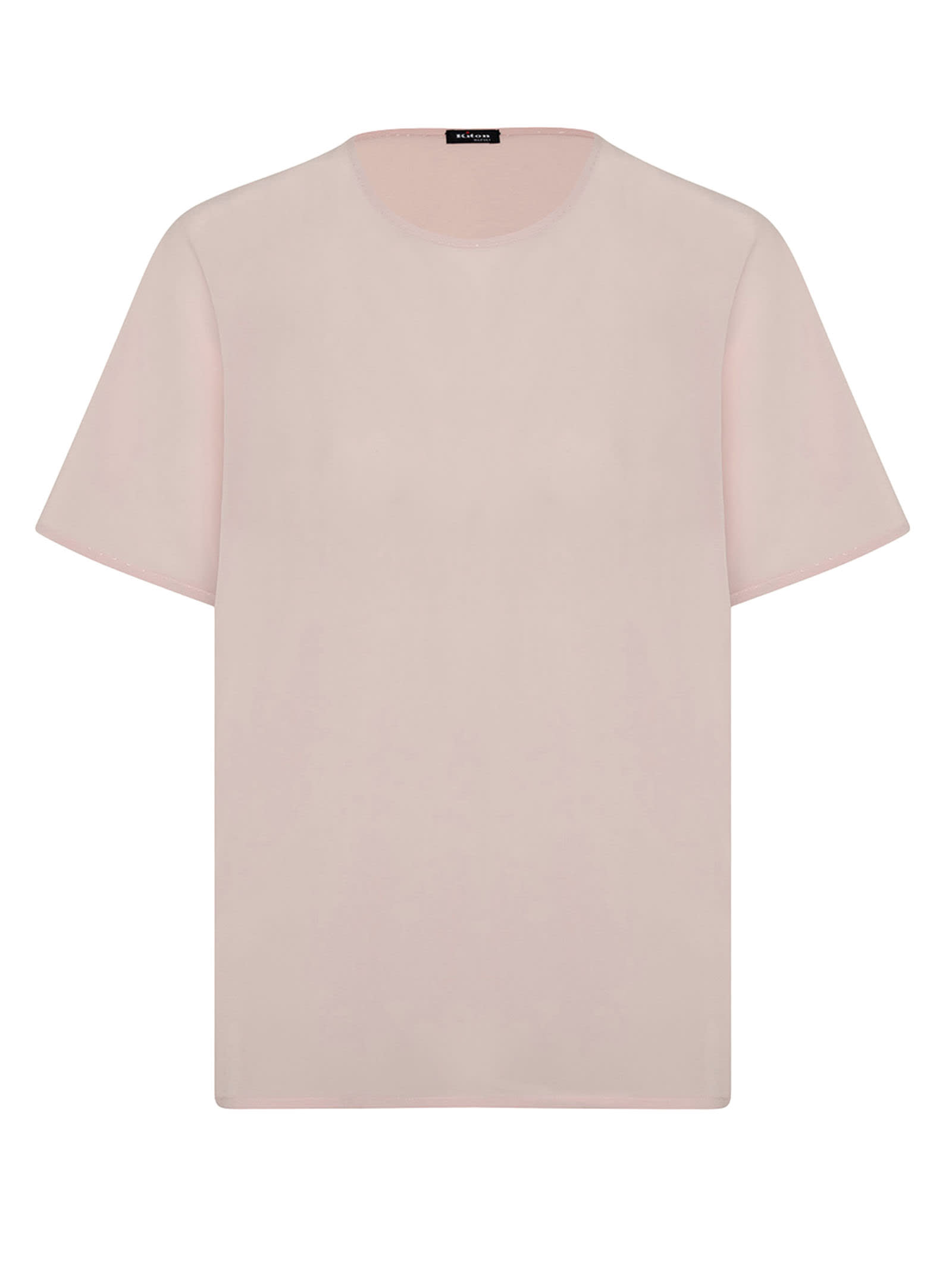 Kiton Shirt Silk In Powder Pink