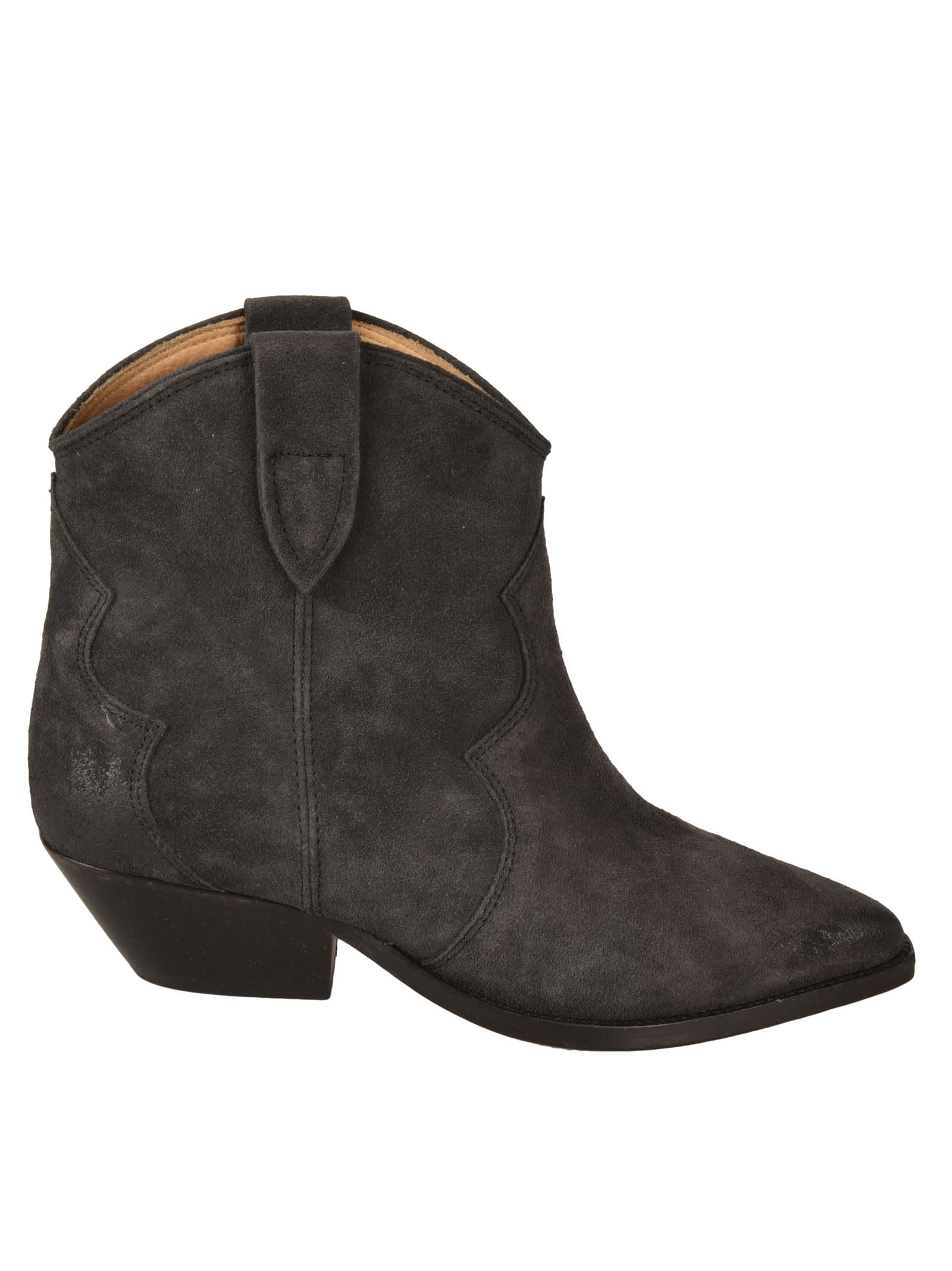 Shop Isabel Marant Pointed Toe Ankle Boots In Black