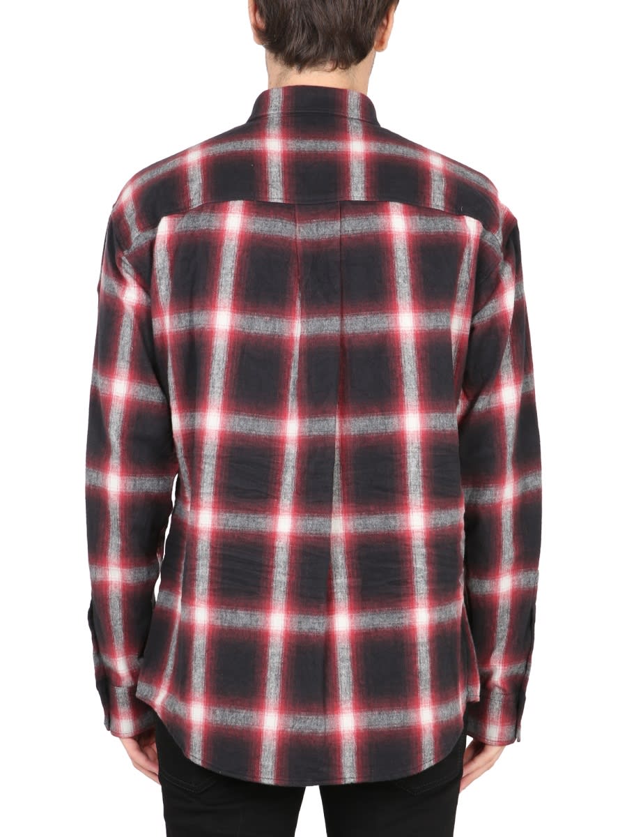 Dsquared2 Drop Shoulder Shirt In Multicolour