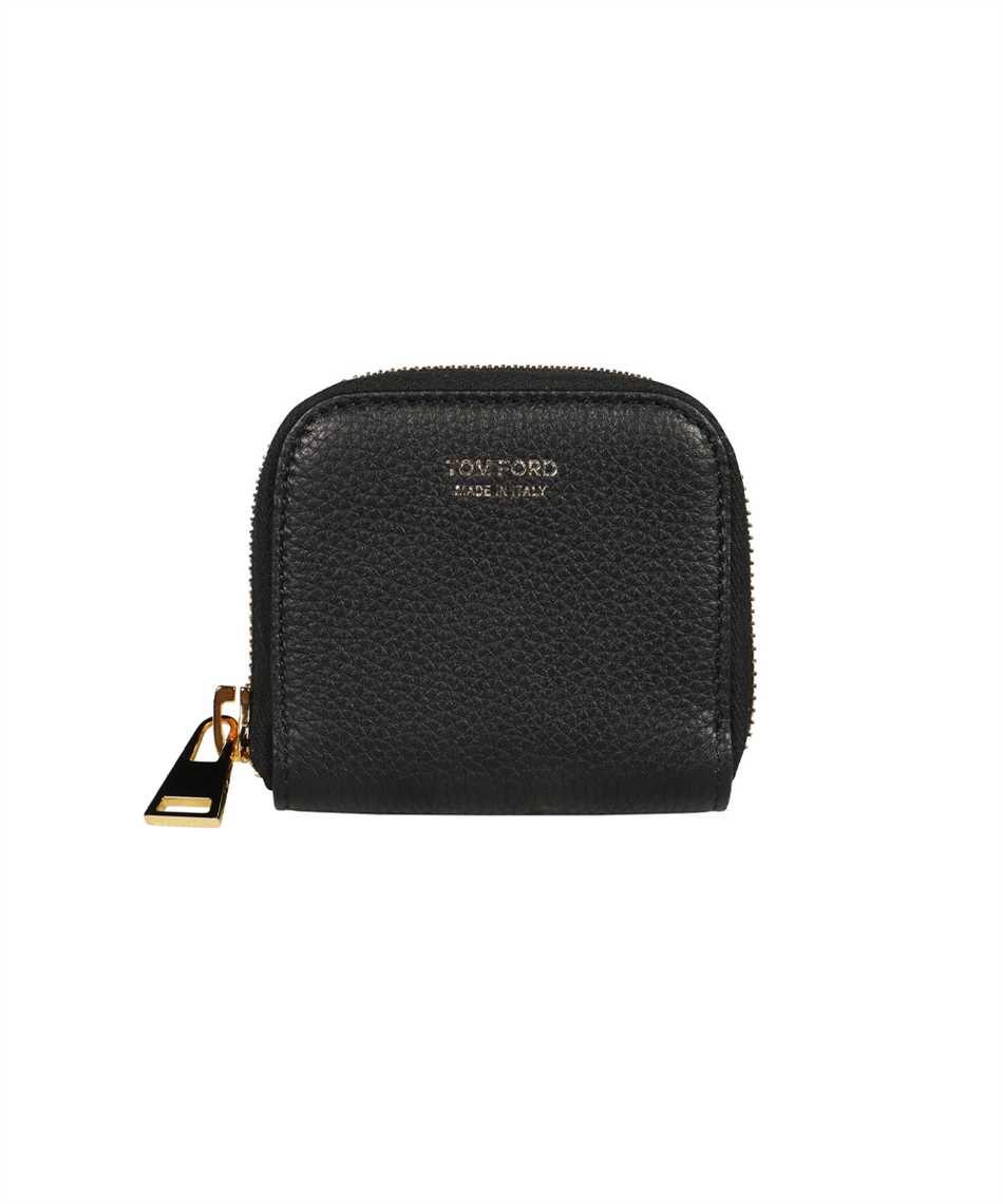 Shop Tom Ford Leather Coin Purse In Black