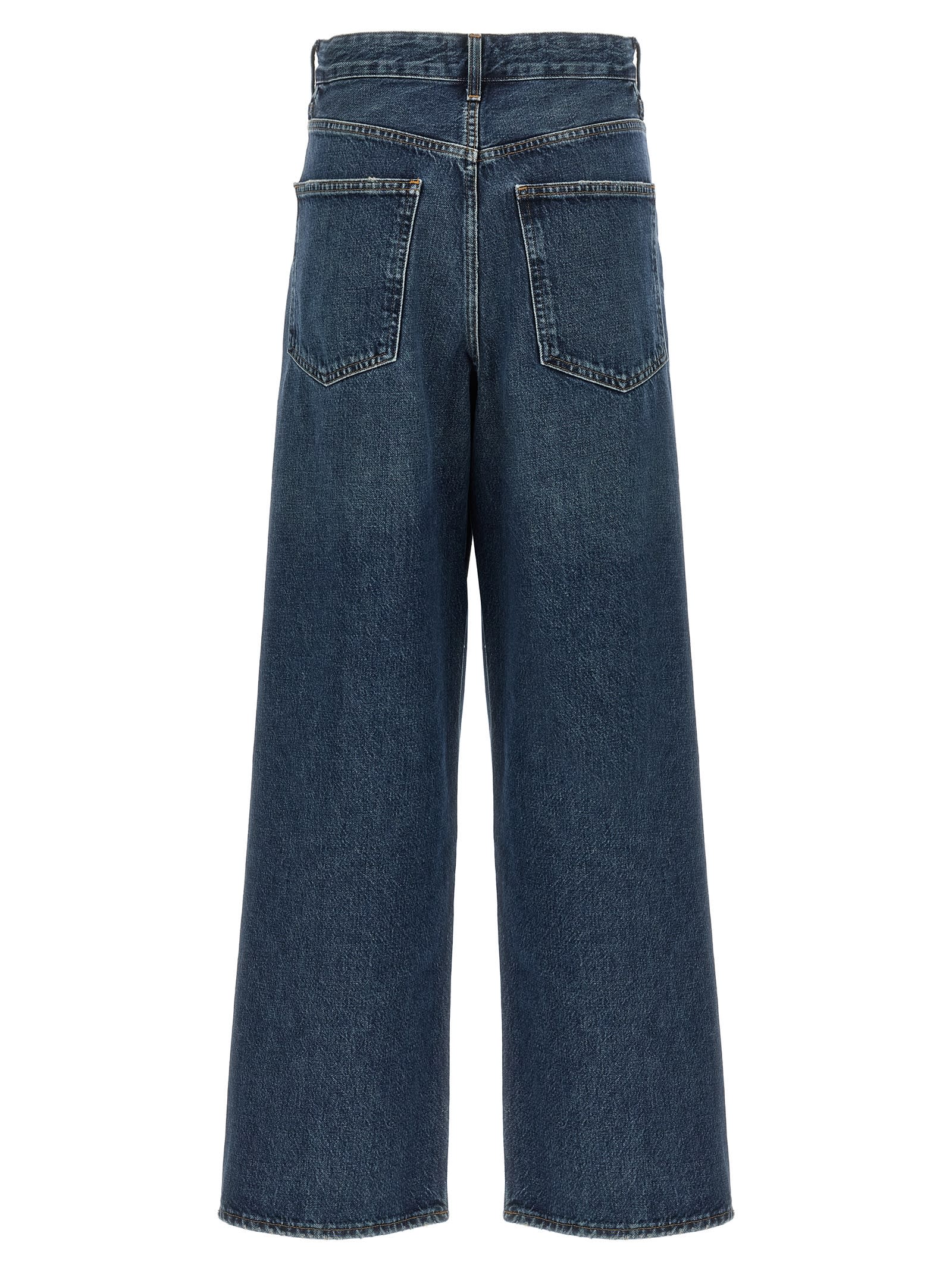Agolde Vana Fold Jeans In Blue