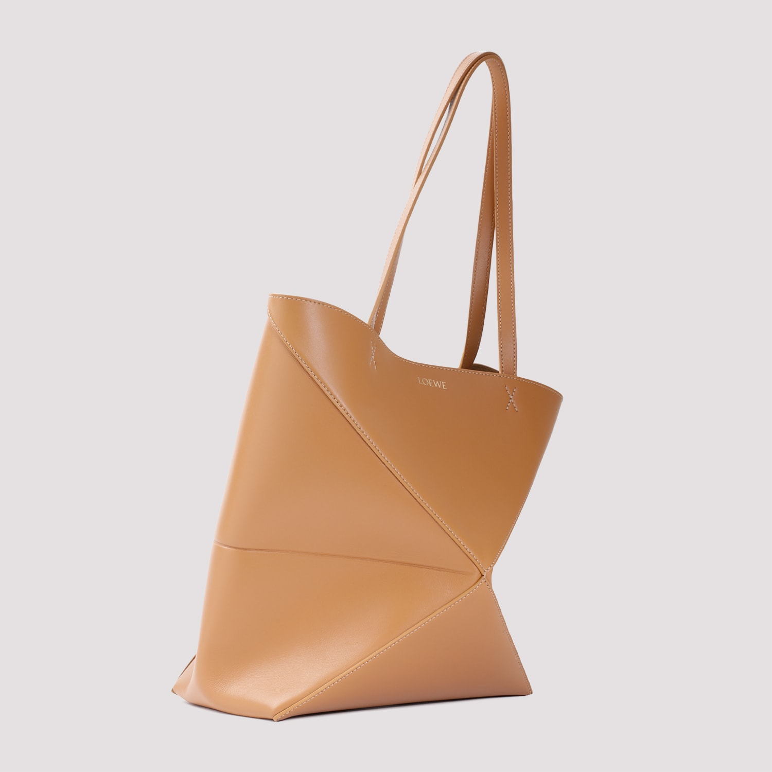 Loewe Puzzle Fold Medium Tote Women In Sand