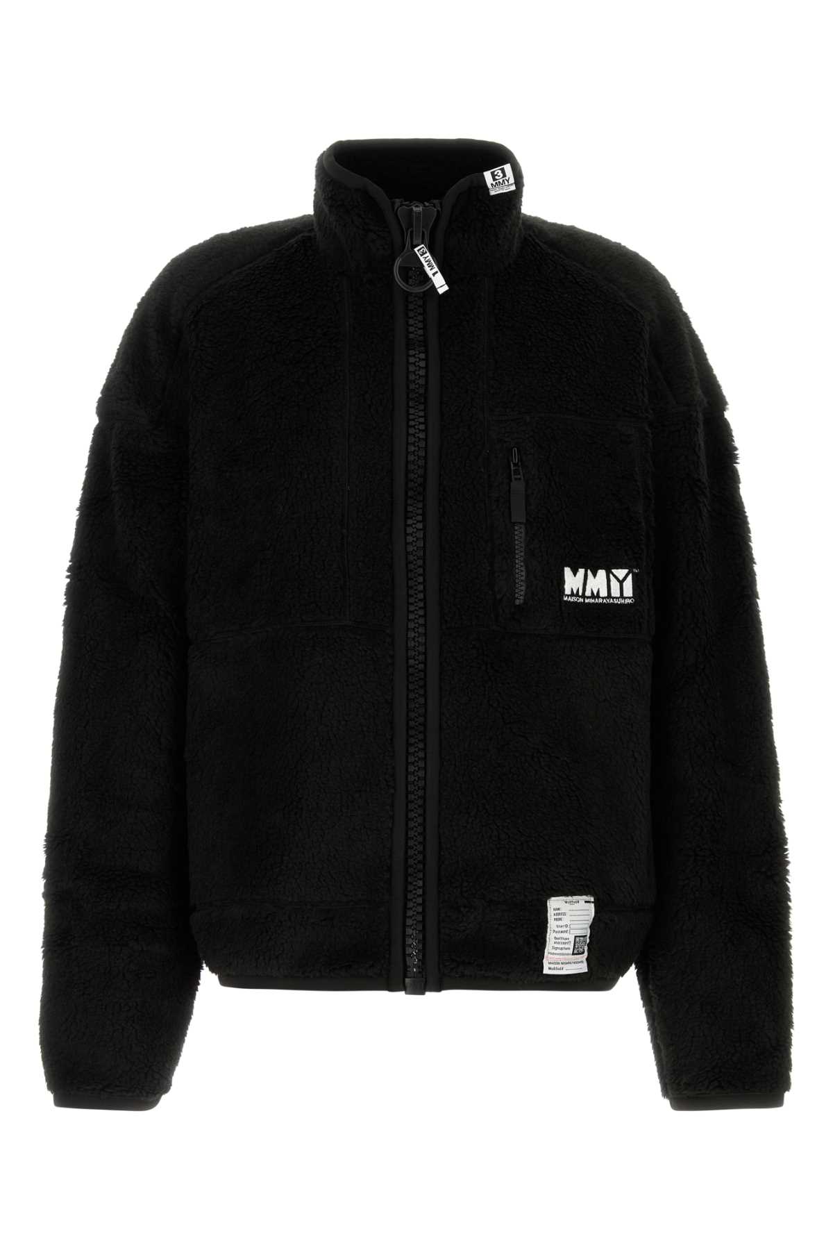 Shop Miharayasuhiro Black Teddy Jacket