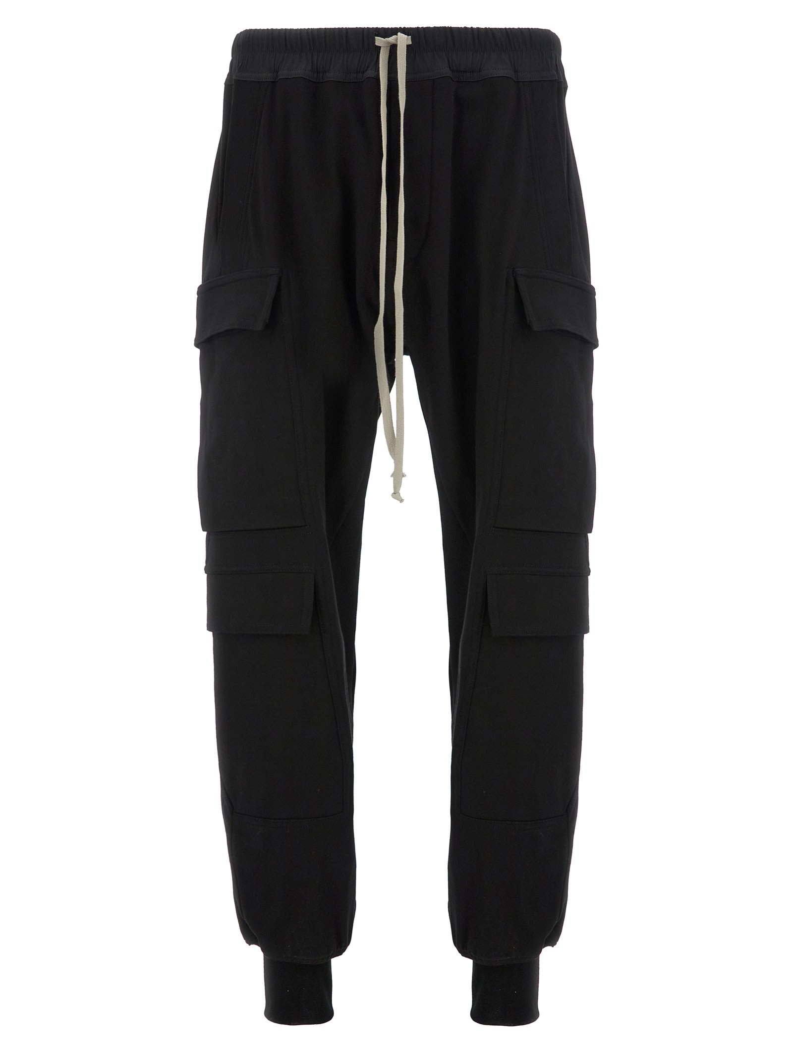 Shop Rick Owens Mastodon Megacargo Joggers In Black