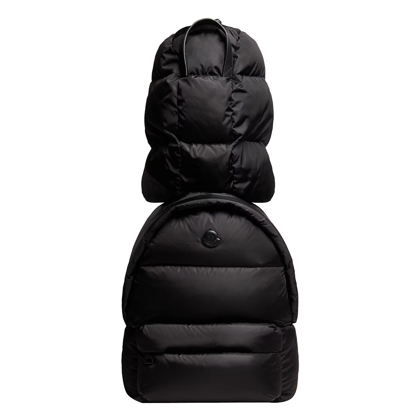 Moncler Padded Backpack With Adjustable Straps And Pockets In Black