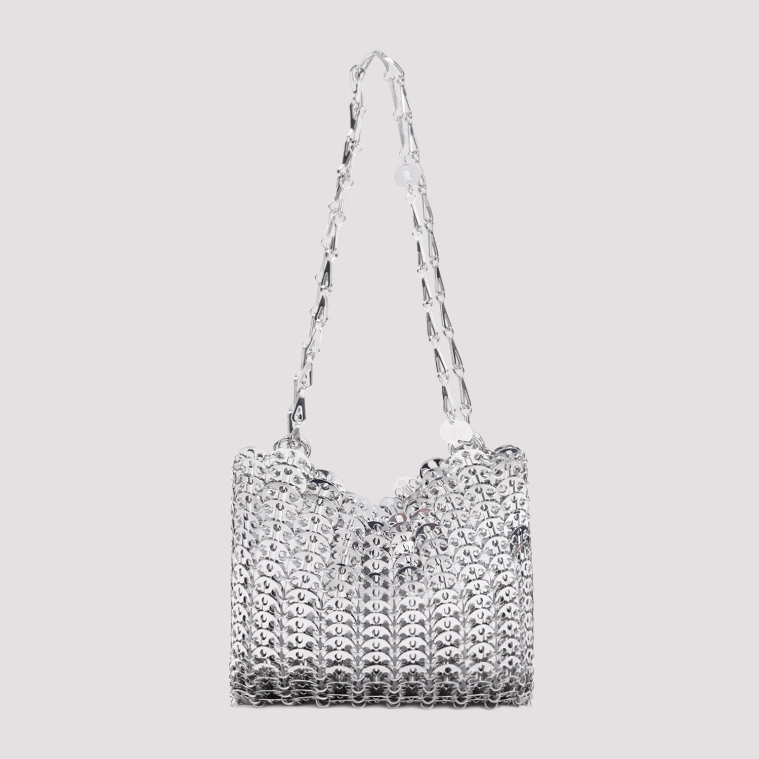 Shop Rabanne 1969 Clutch In Silver