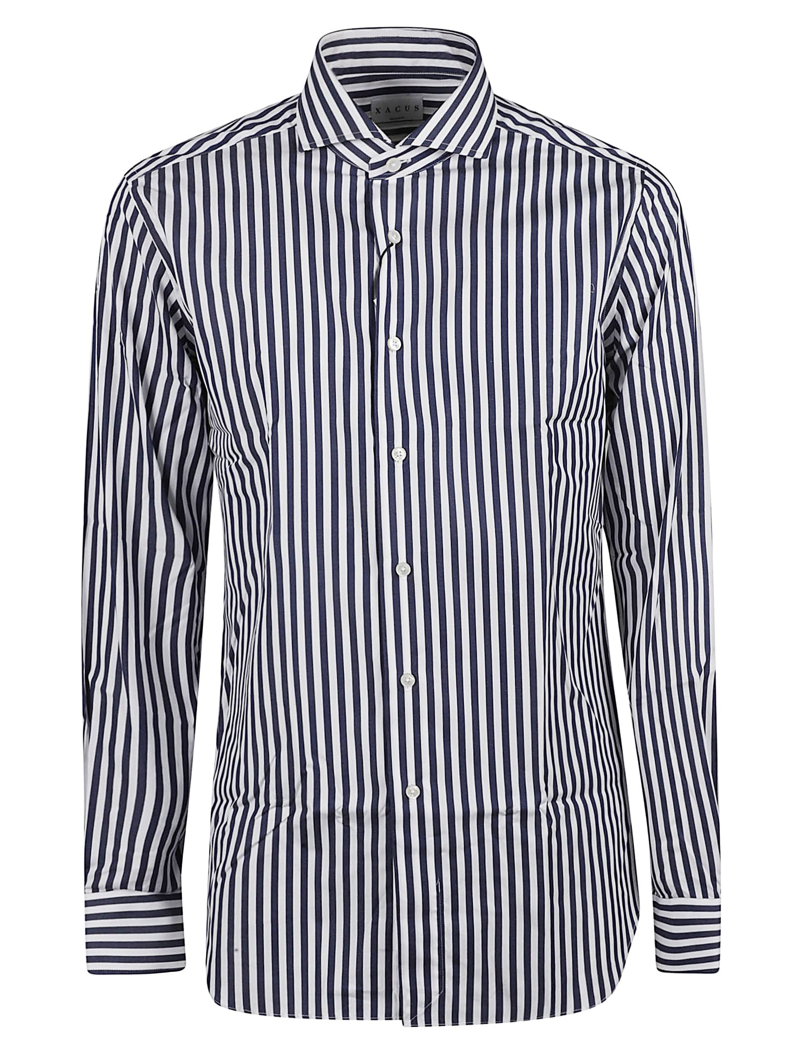 Round Hem Stripe Shirt