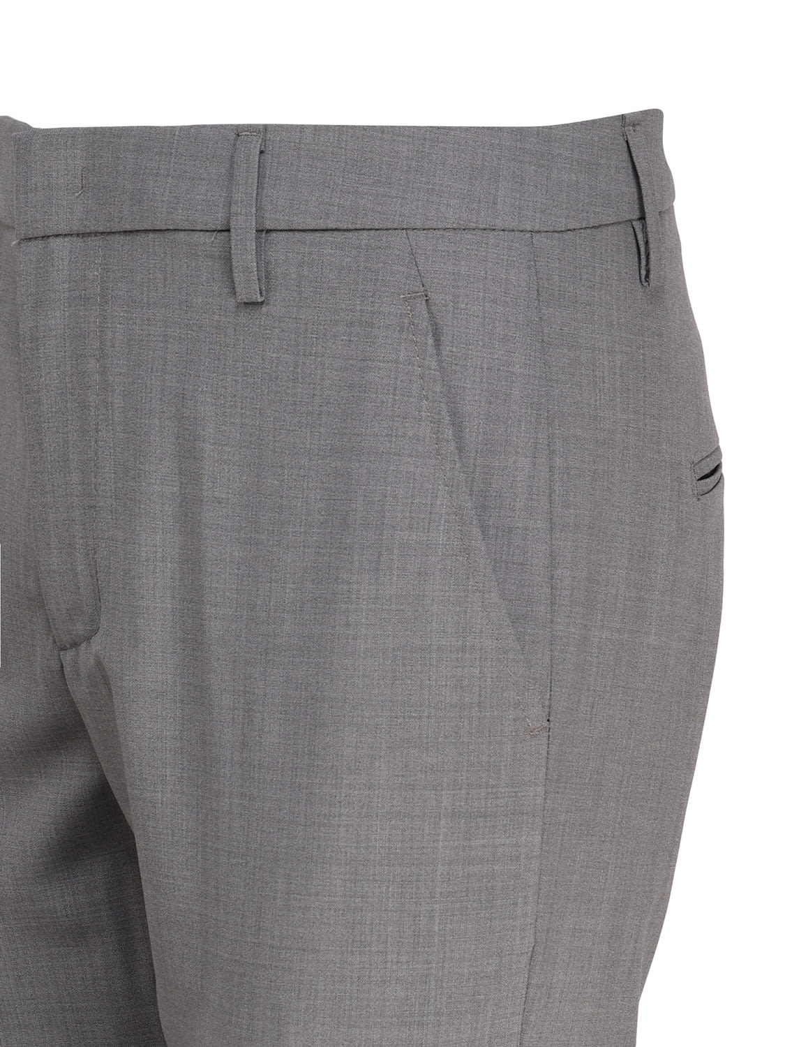 Shop Dondup Straight Trousers In Grigio
