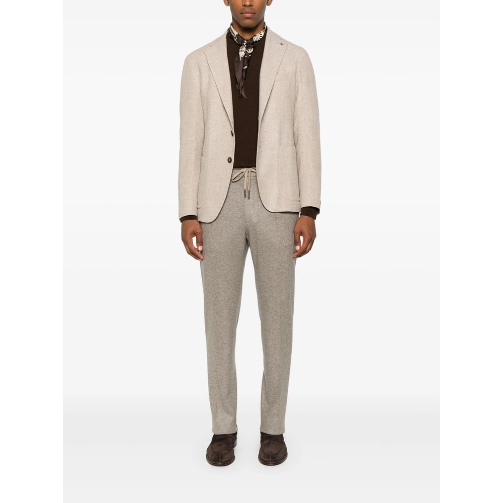 Tagliatore Long-sleeved Suit Jacket In Neutral