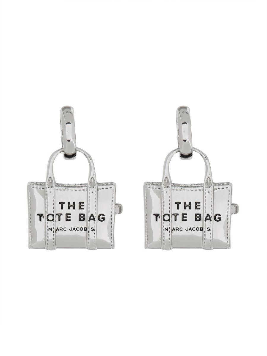 Marc Jacobs Mini Icon Earrings The Tote Bag In Metallic