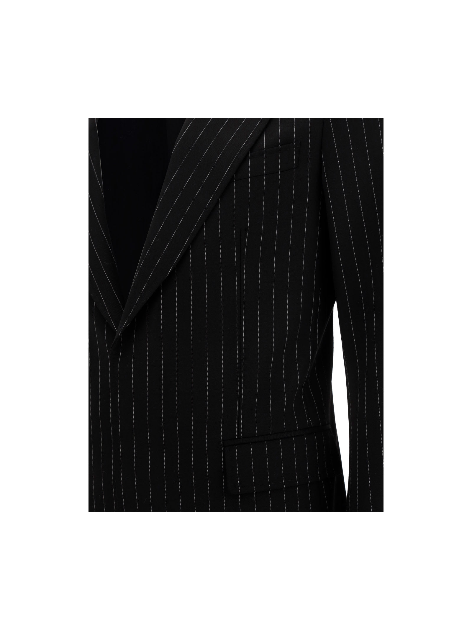 Dolce & Gabbana Tailored Button-front Blazer In Rigato