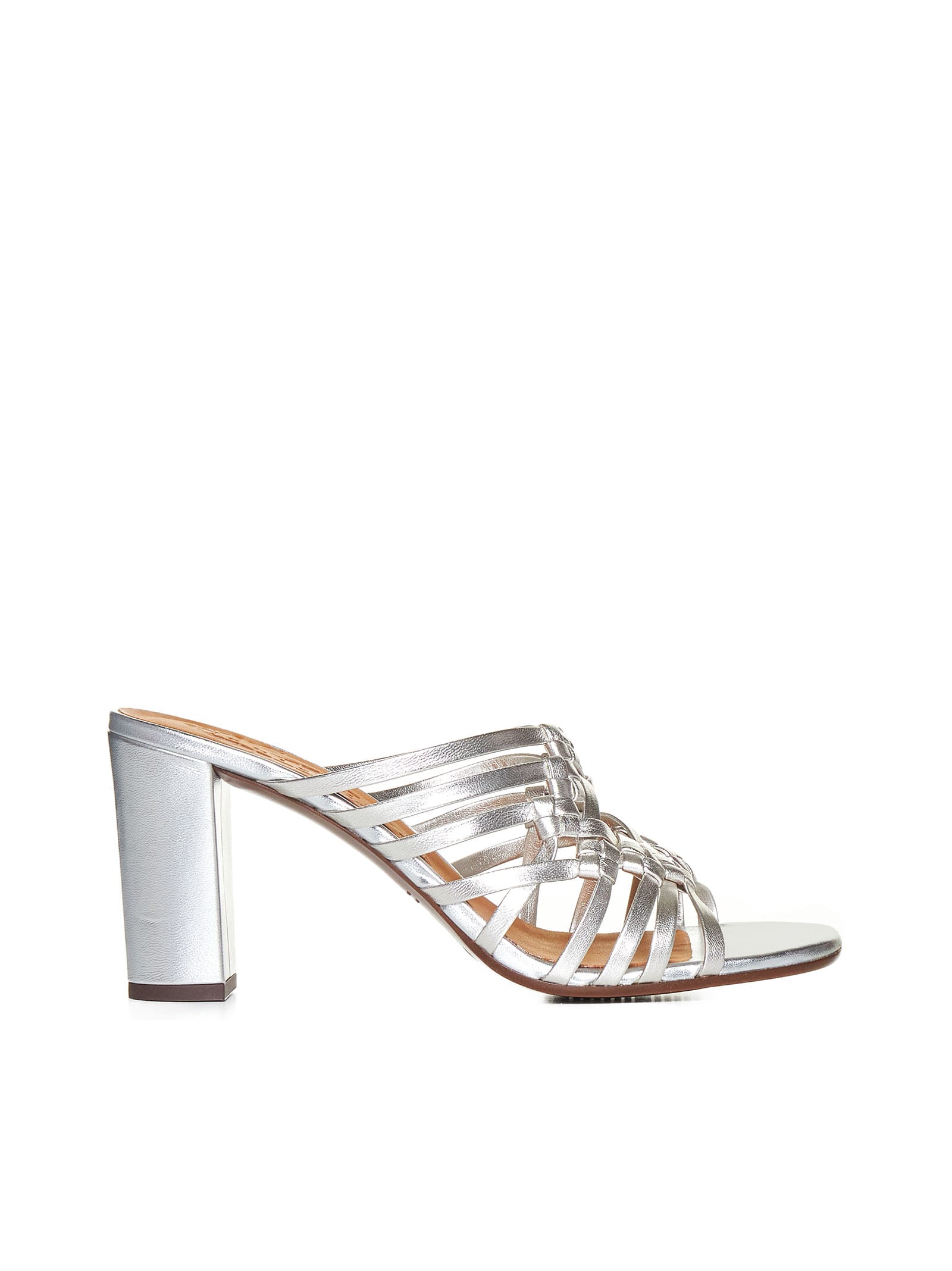 Shop Chie Mihara Sandals In Citroen Silver