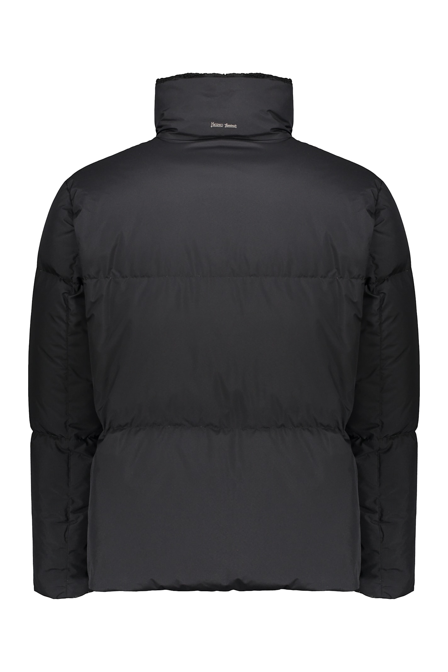 Herno Stand-collar Zip-up Jacket In Black