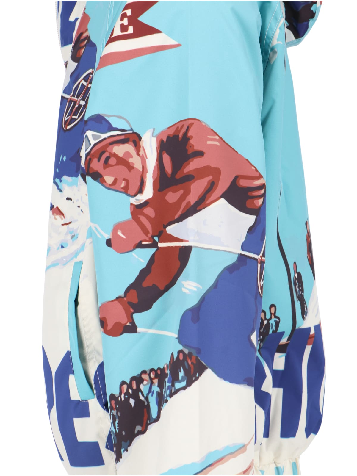 Rhude Hooded Technical Jacket In Light Blue In Light Blue