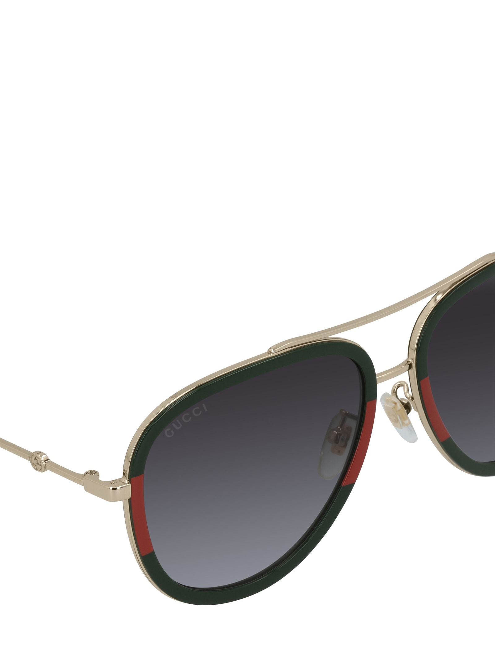 Gucci Gg0062s Gold Female Sunglasses In Black Modesens