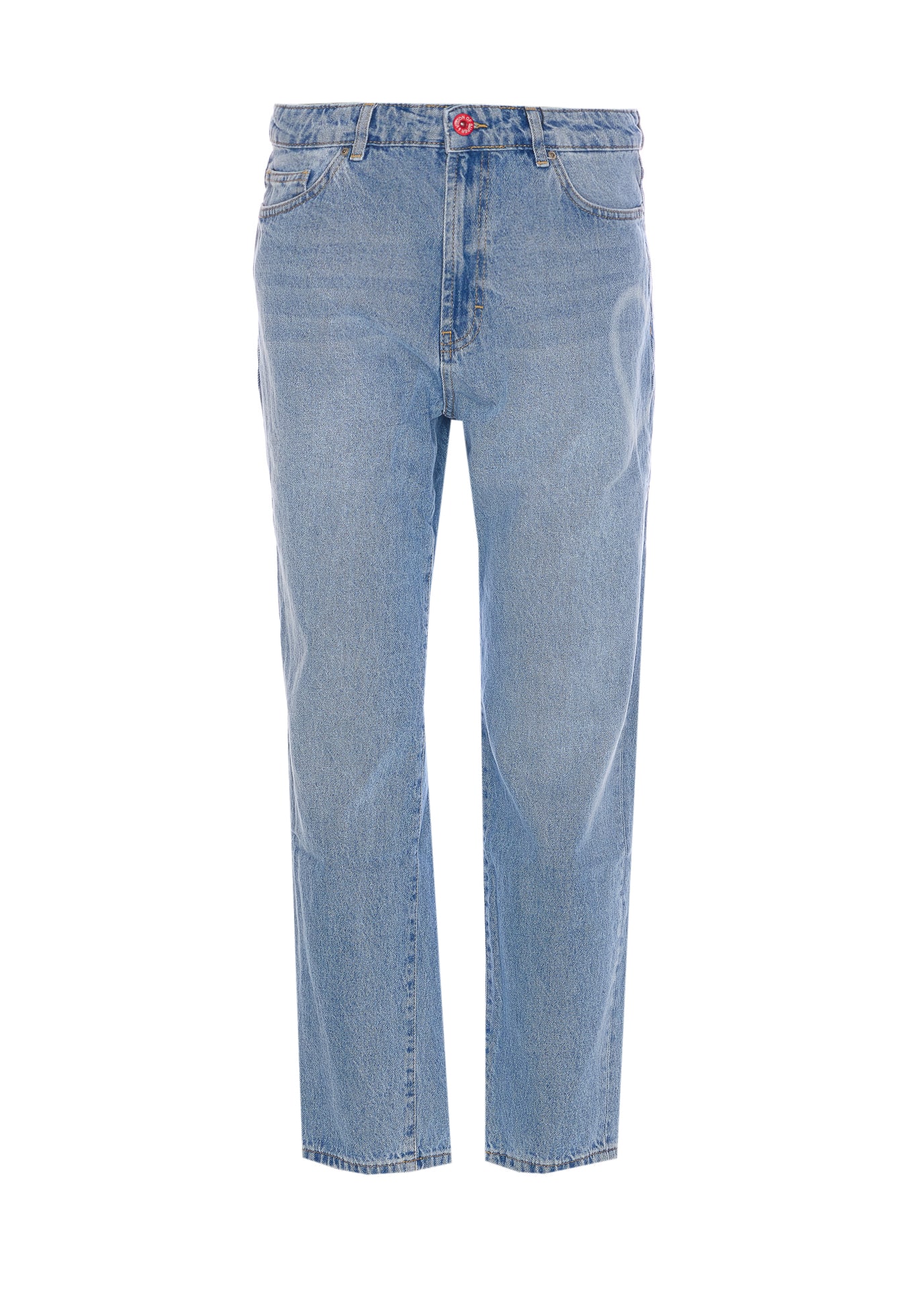 Vision Of Super Heart Laser Print Jeans