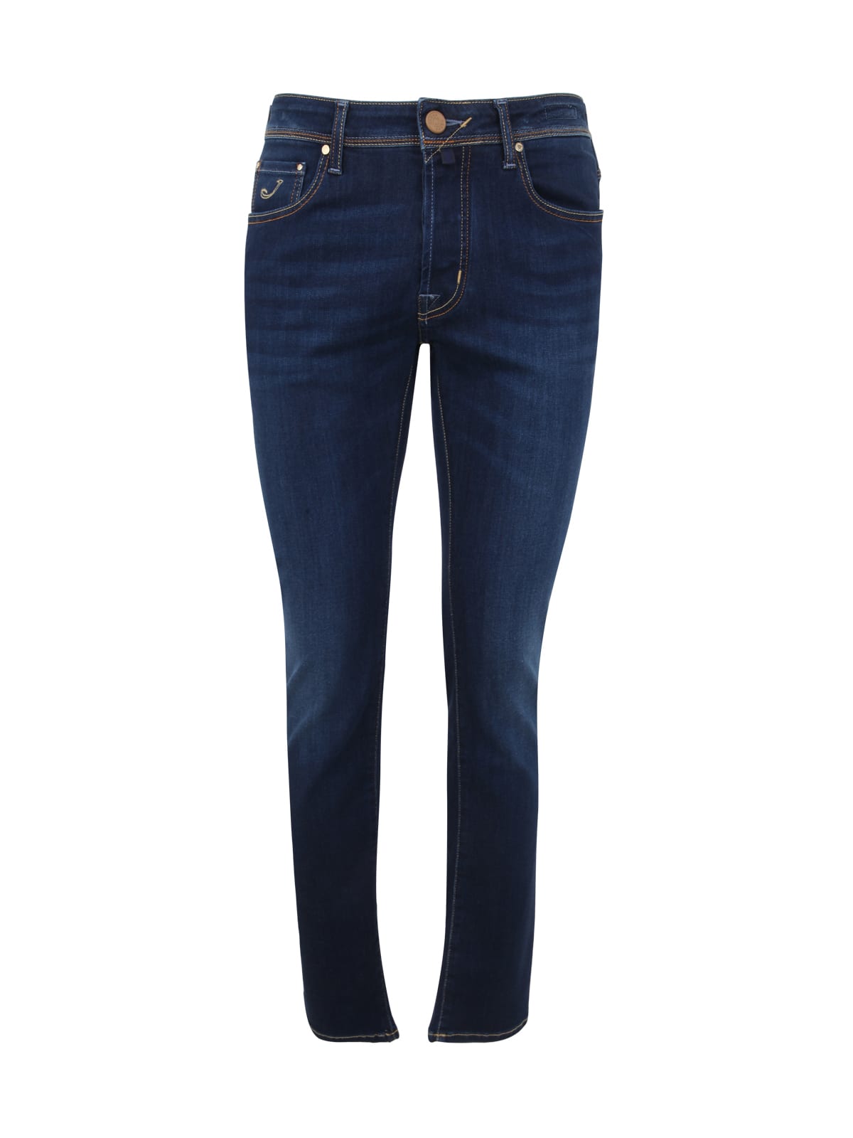Shop Jacob Cohen Bard Slim Fit Five Pocket Jeans In Denim